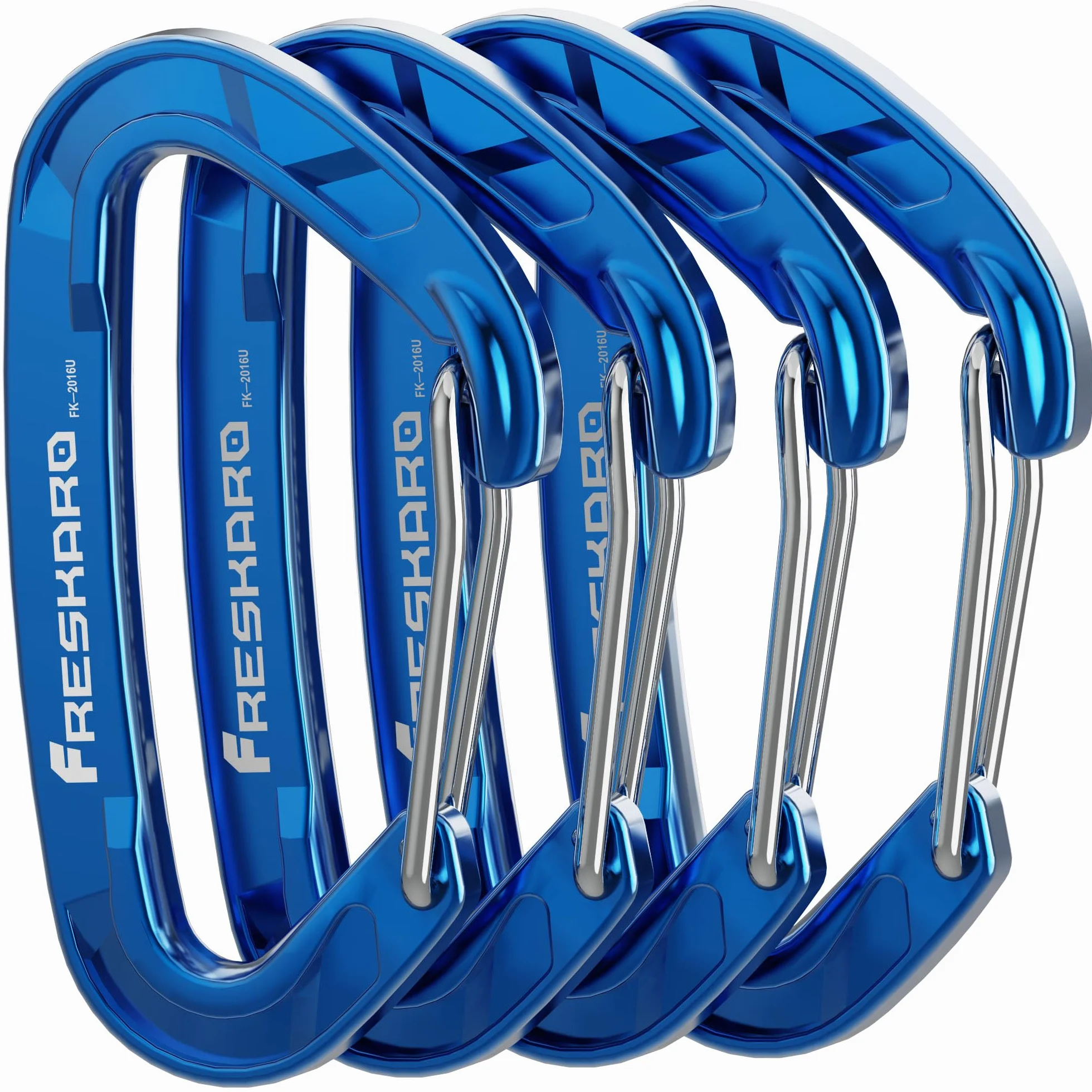 FresKaro Moschettone Wiregate 15kN 7075 Alluminio Aeronautico Ultralight Clip Portachiavi EDC