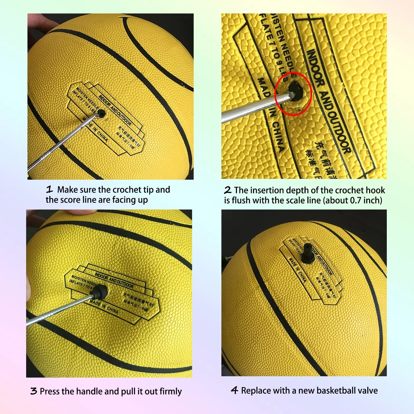 MINDCOLLISION Valvola di ricambio per pallacanestro kit riparazione perdite palla sportiva