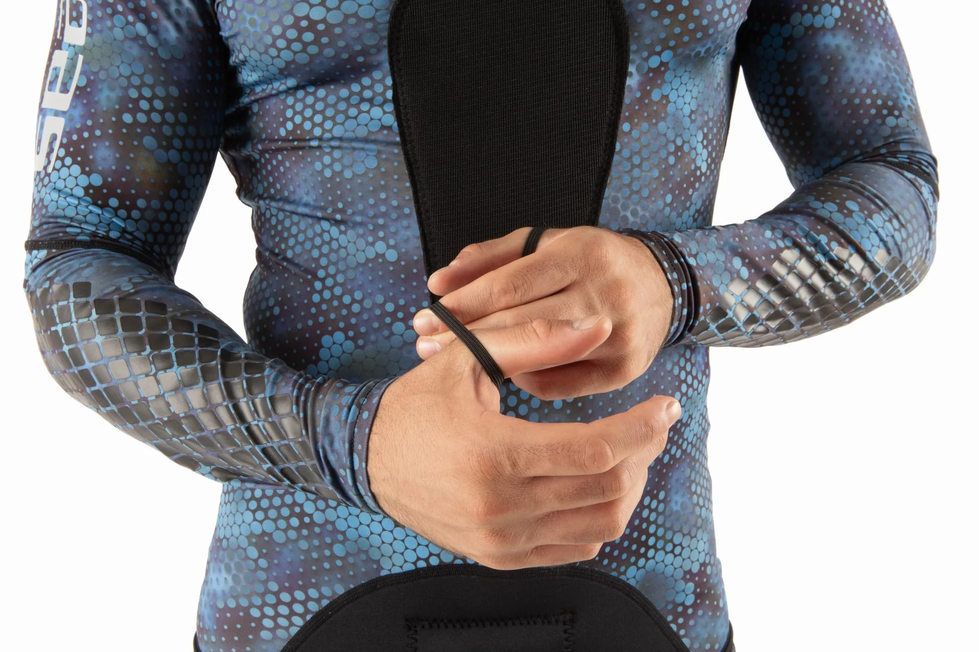 SEAC Blue Moon, Rash Guard da Pesca Subacquea e Apnea, Due Pezzi, Blu Camouflage