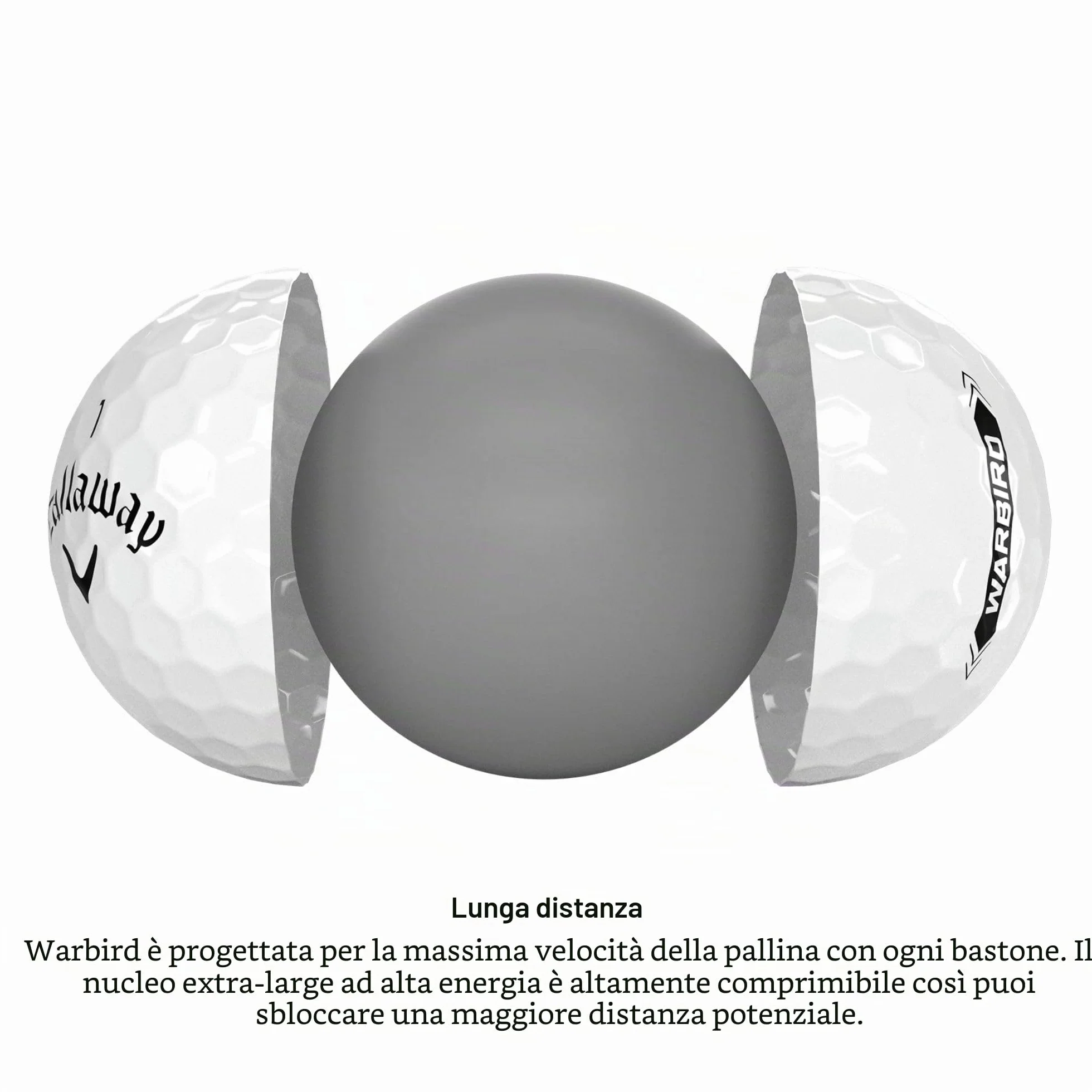 Callaway Warbird Pallina da Golf Unisex Adulto