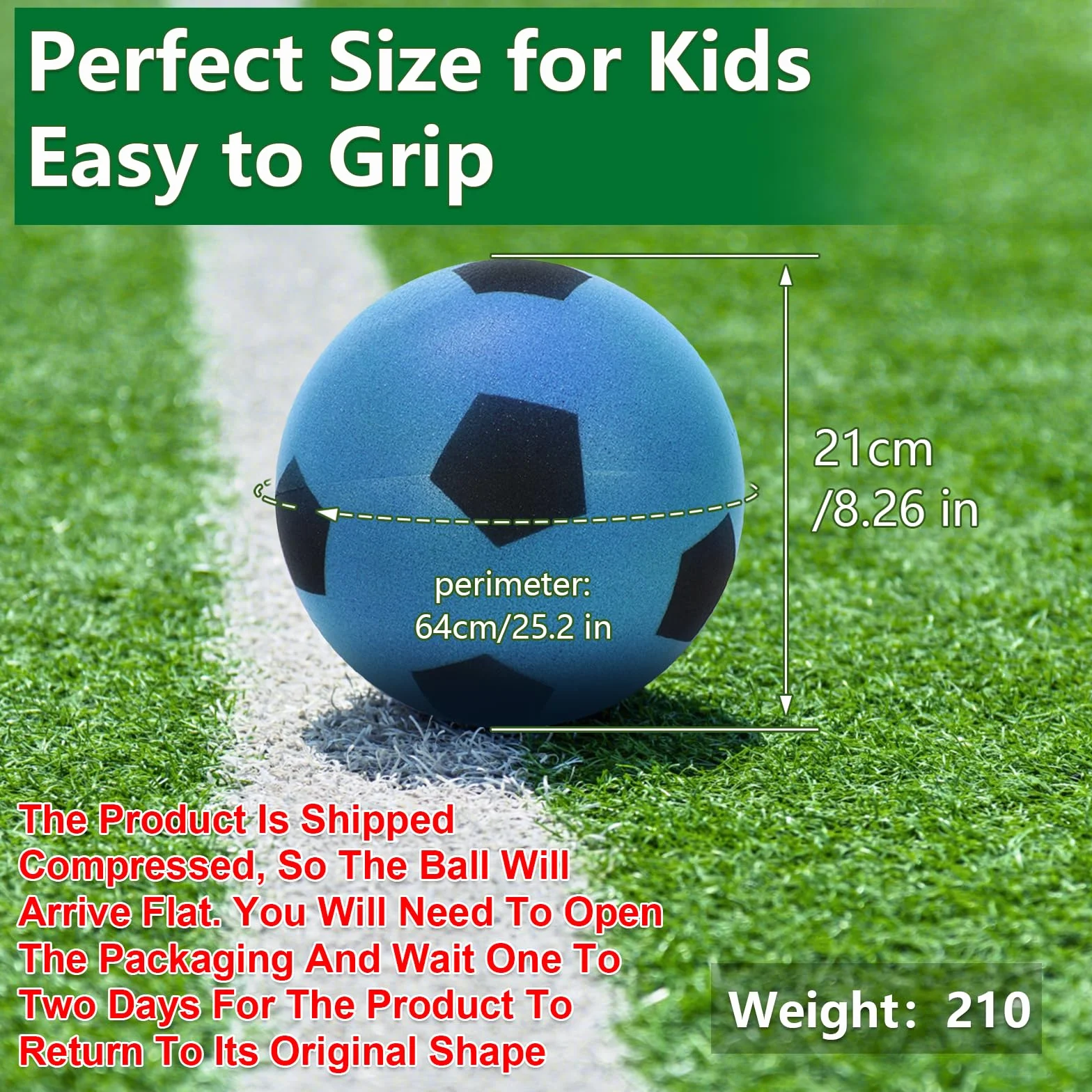 Palla di Spugna 21cm Softball Silenzioso Gommapiuma per Giochi Allenamento Indoor Outdoor