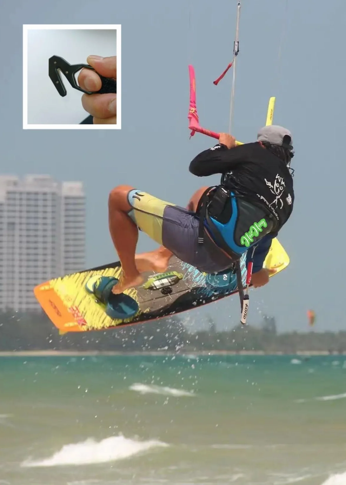 Haihong Coltello di sicurezza per sci immersioni windsurf Grigio
