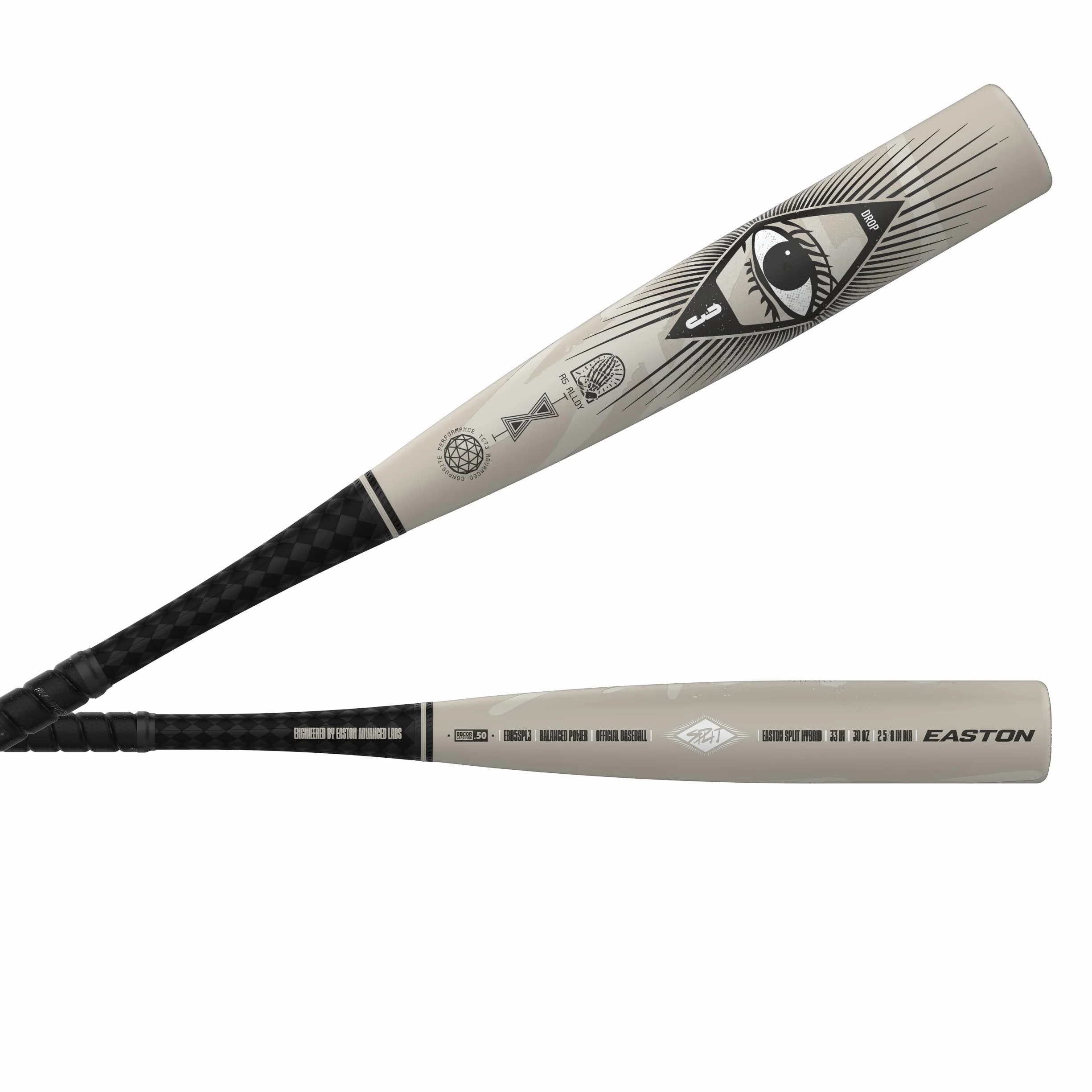 Easton 2025 Mazza Split Baseball Bat BBCOR -3 Drop 2 5/8" Barrel 2 Pc. Hybrid