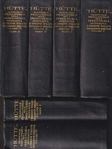 Manuale Enciclopedico della Ingegneria moderna opera completa 3vv in 6 tomi