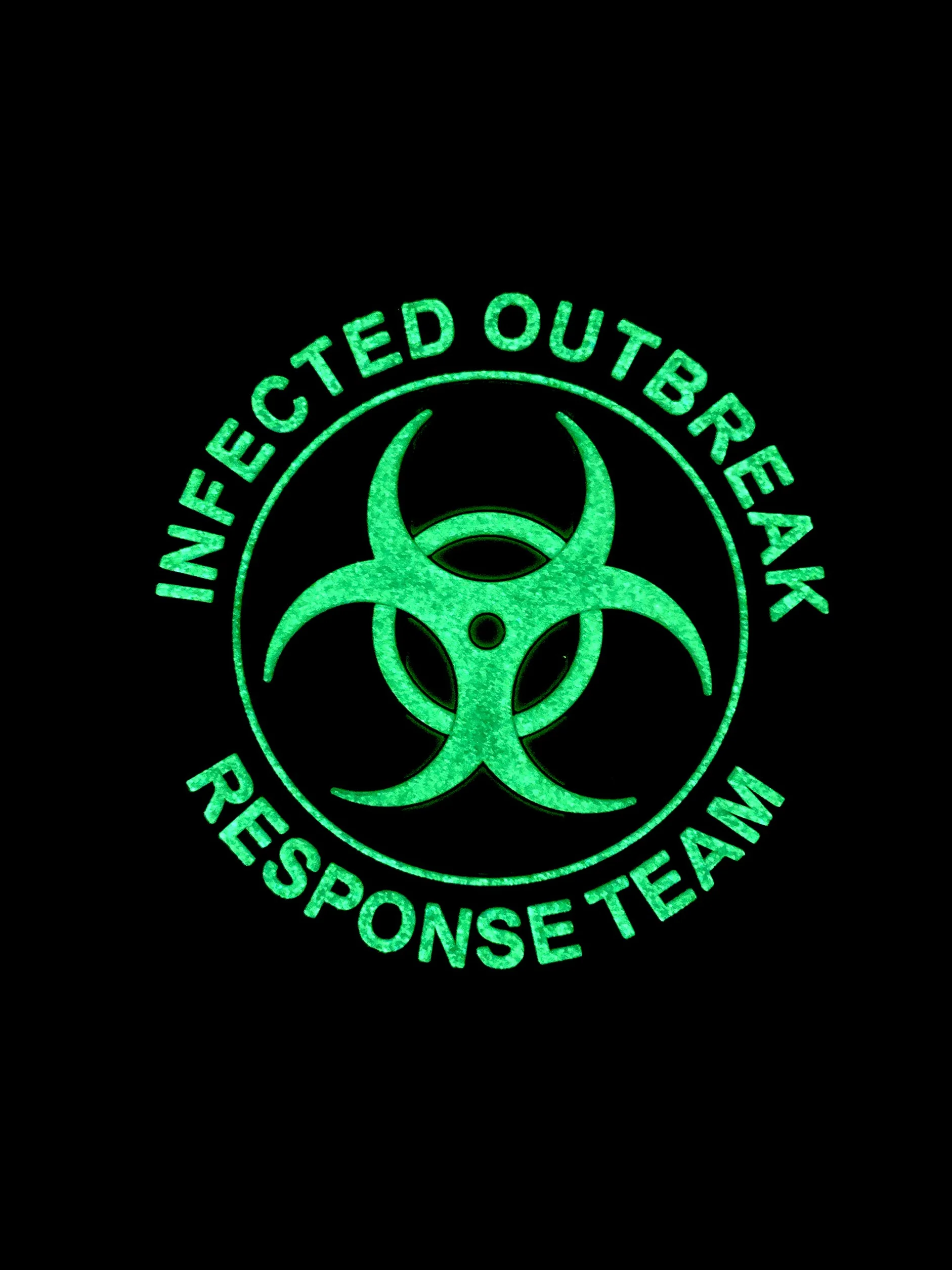 Italiana Italia Bandiera Infected Outbreak Response Team Si Illuminano al Buio Cosplay Airsoft PVC Fan Patch Toppa