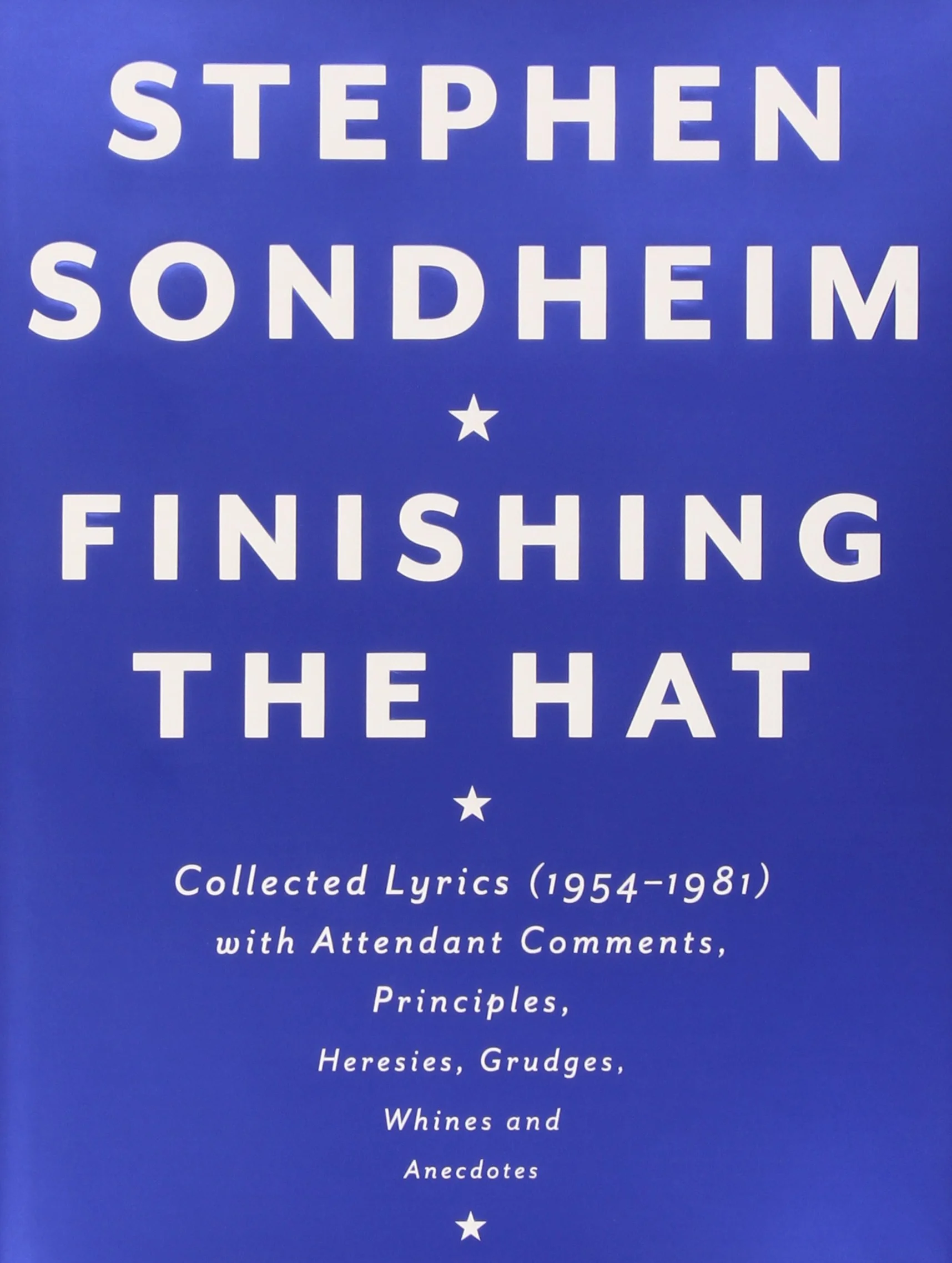 Hat Box: The Collected Lyrics of Stephen Sondheim: A Box Set