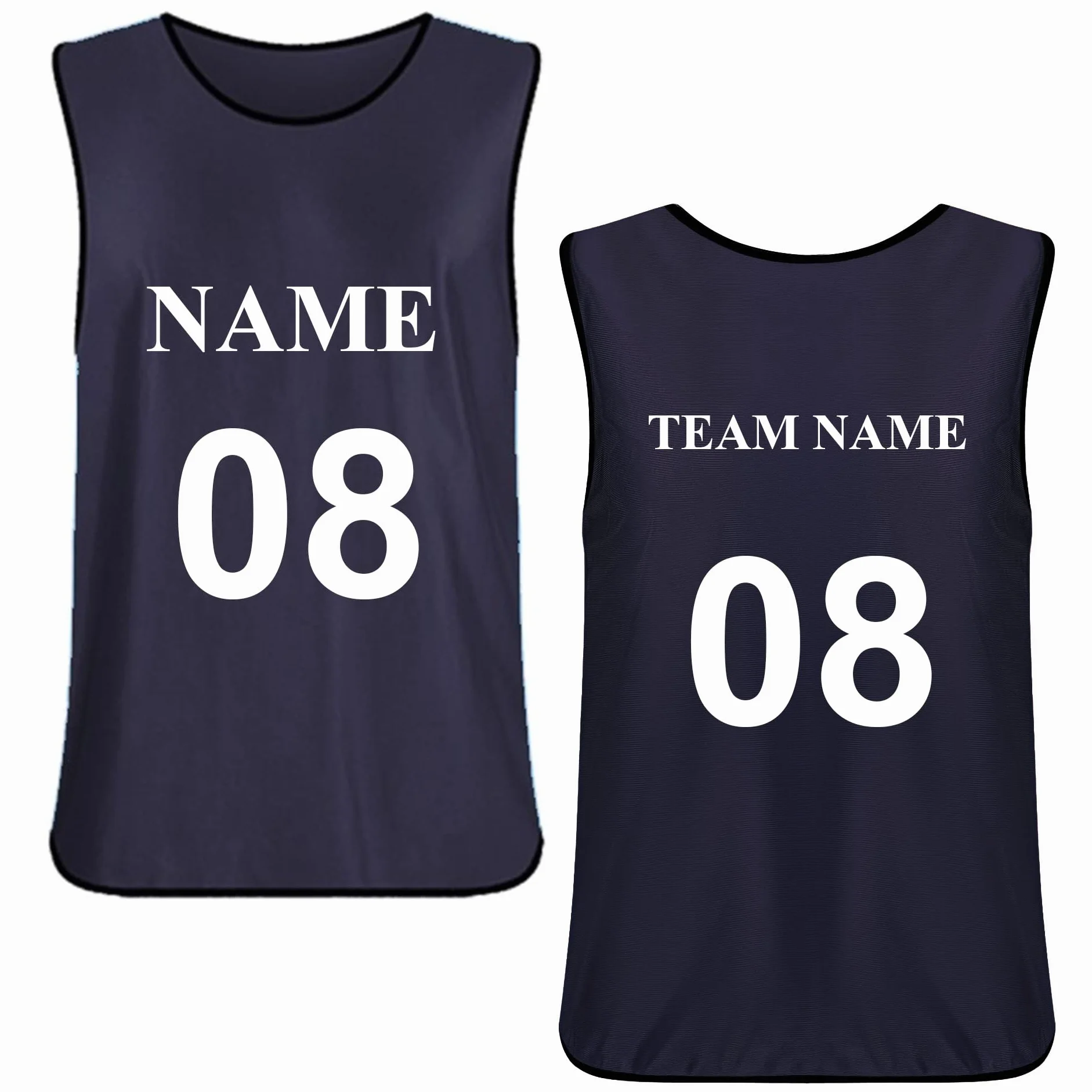 TopTie Gilet da allenamento personalizzati Scrimmage bavaglini da calcio adulti