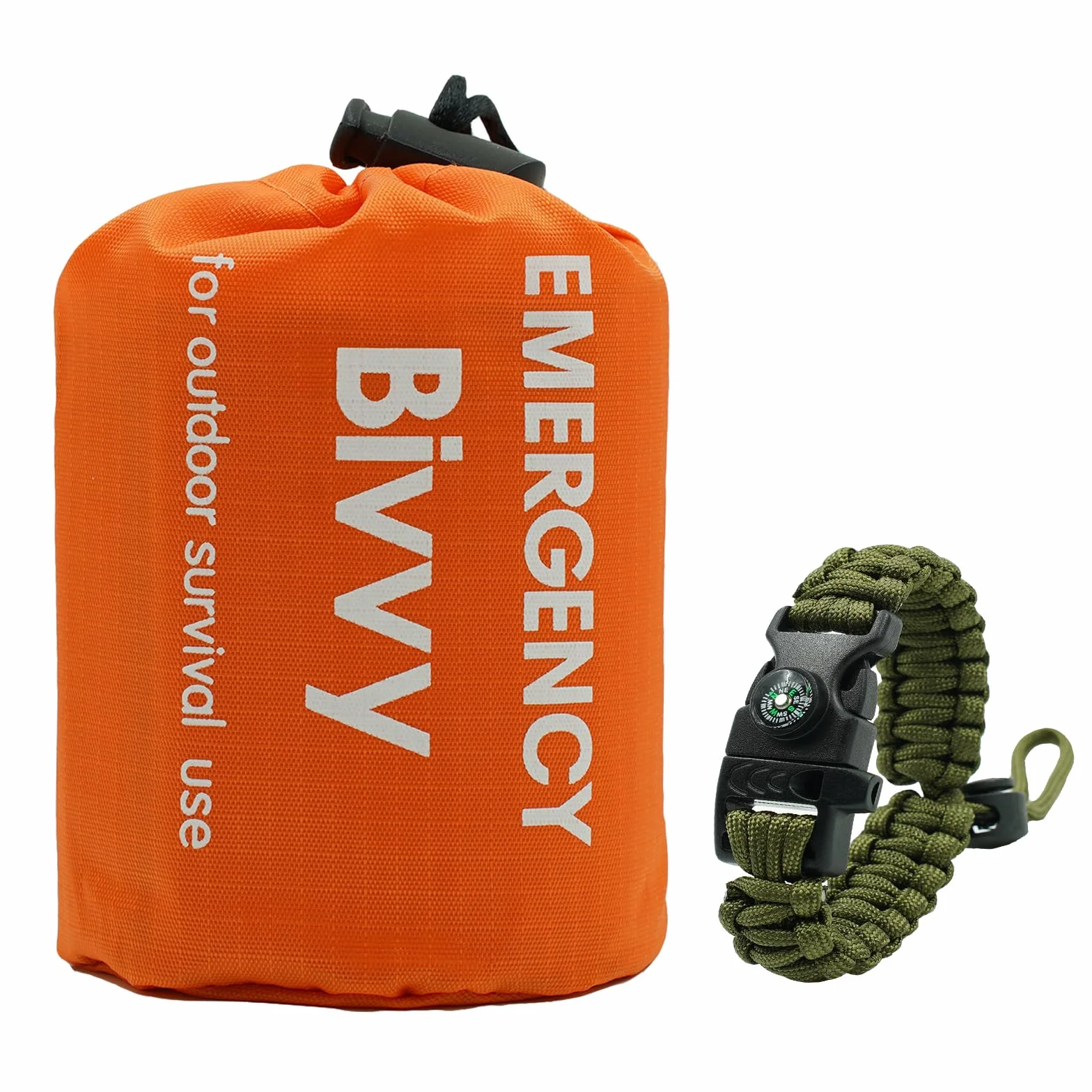 Bivy Bags per sopravvivenza all'aperto con braccialetto di emergenza