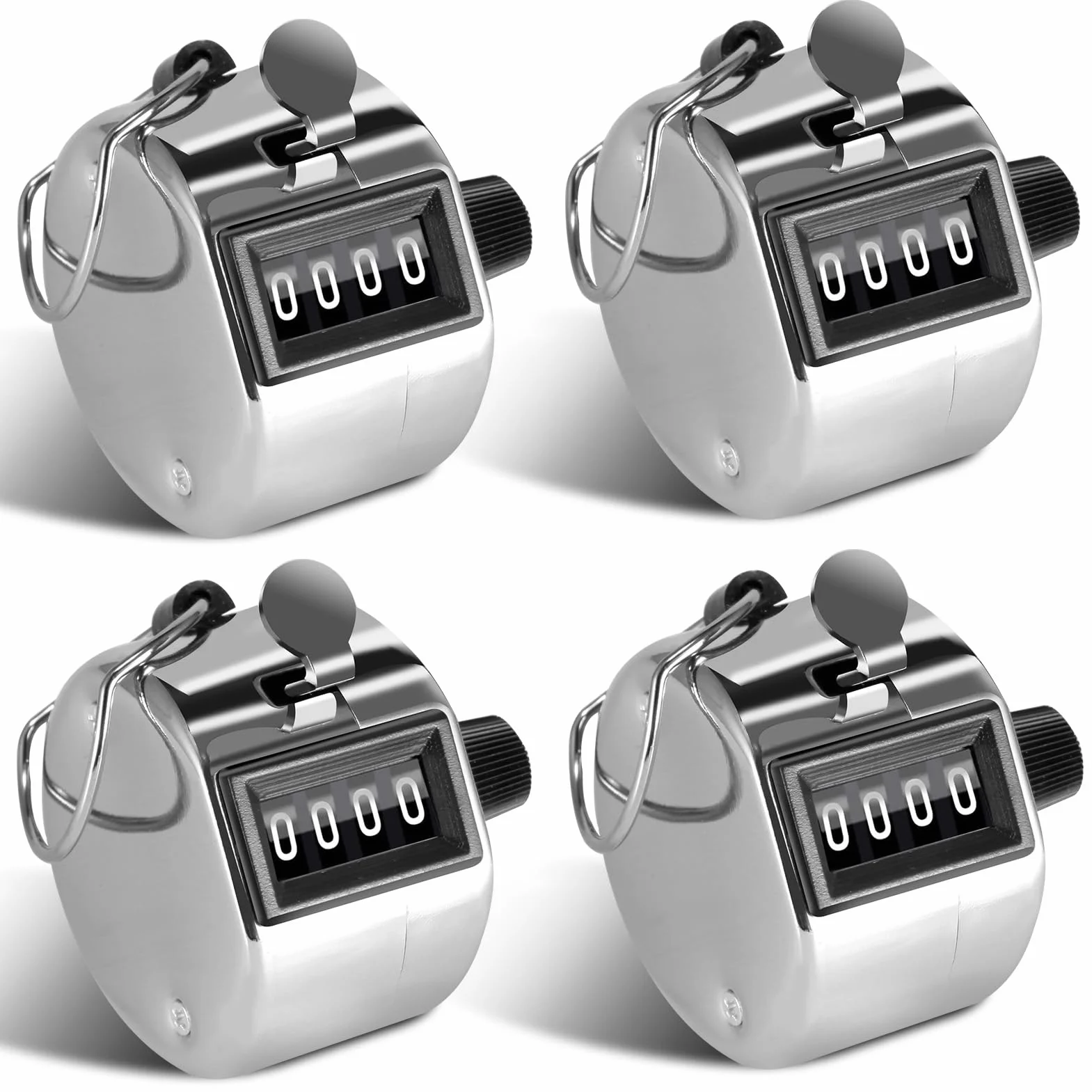 Moinkerin Contapersone Manuale Contatore a 4 Cifre per Sport, Golf, Allenatore, Scuola