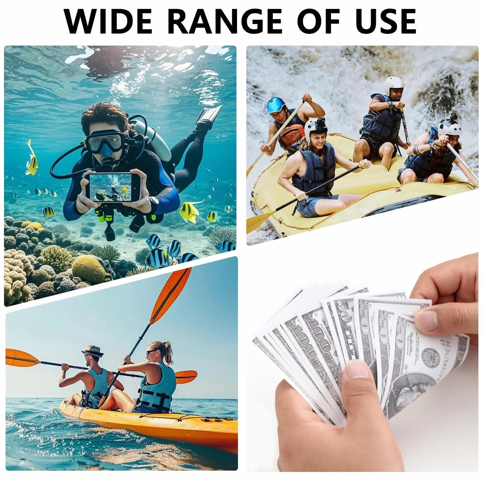 Piccola scatola impermeabile contenitore ermetico con chiusura galleggiante organizer portatile per campeggio escursionismo viaggi