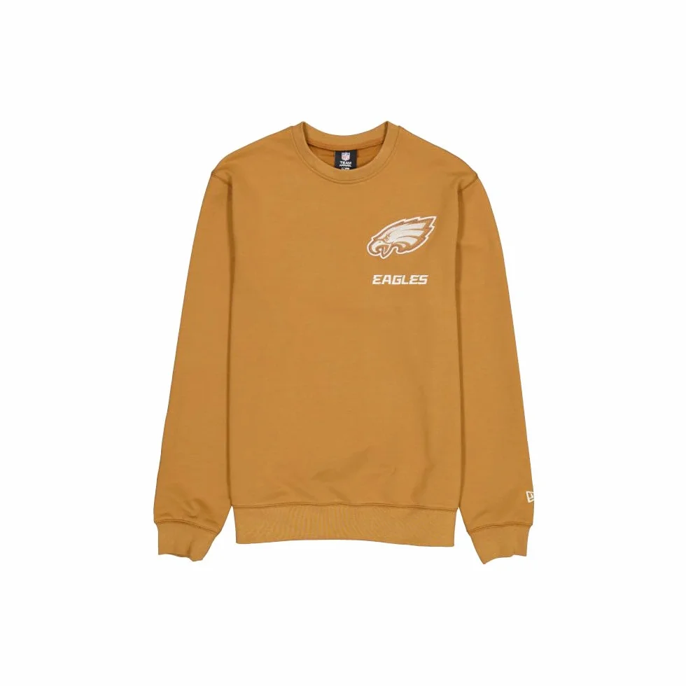 Philadelphia Eagles Unisex NFL Logo Select Crew Neck Sweater Light Bronze Sweater (Pack of 1)