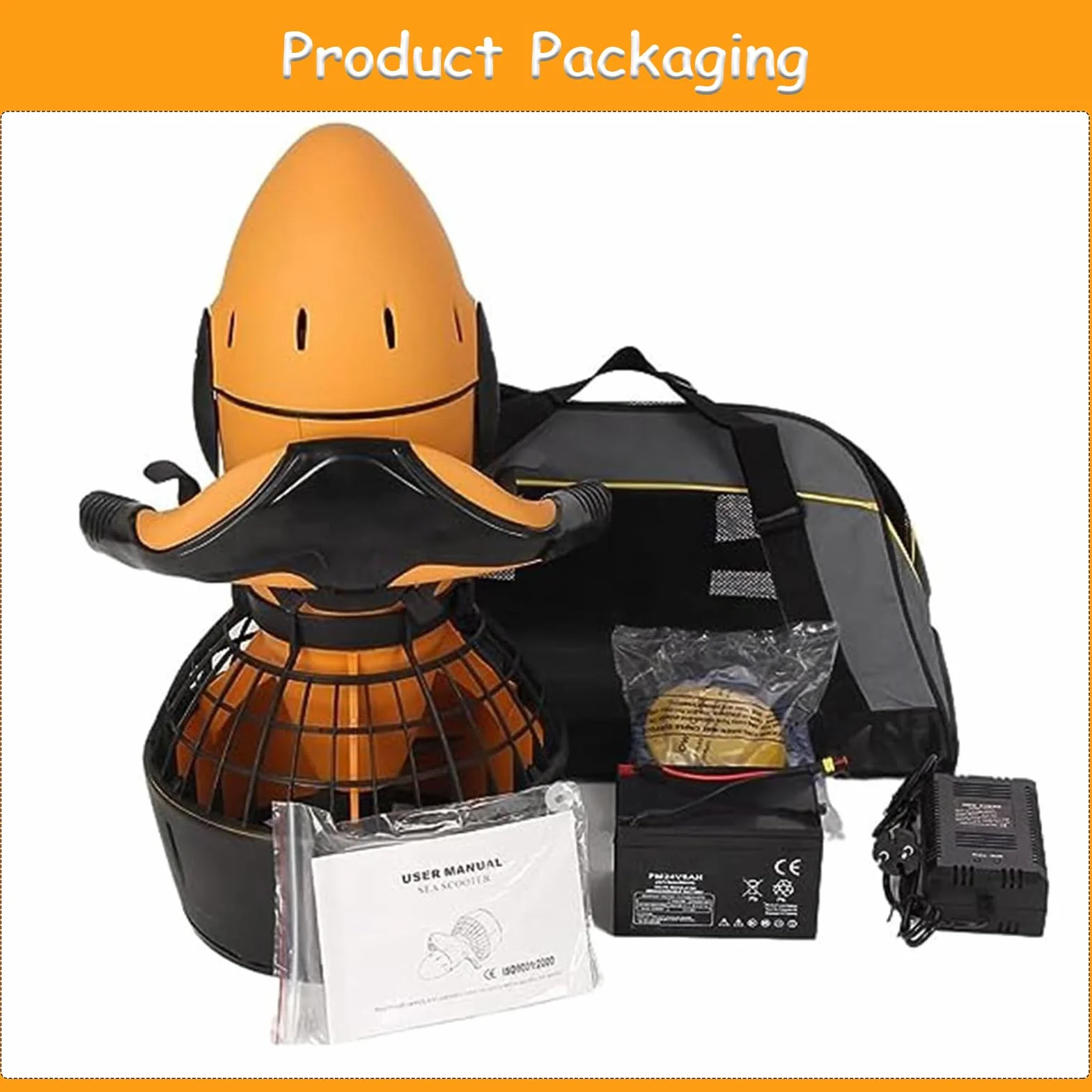 Seascooter subacqueo 500 W Immersioni Snorkeling