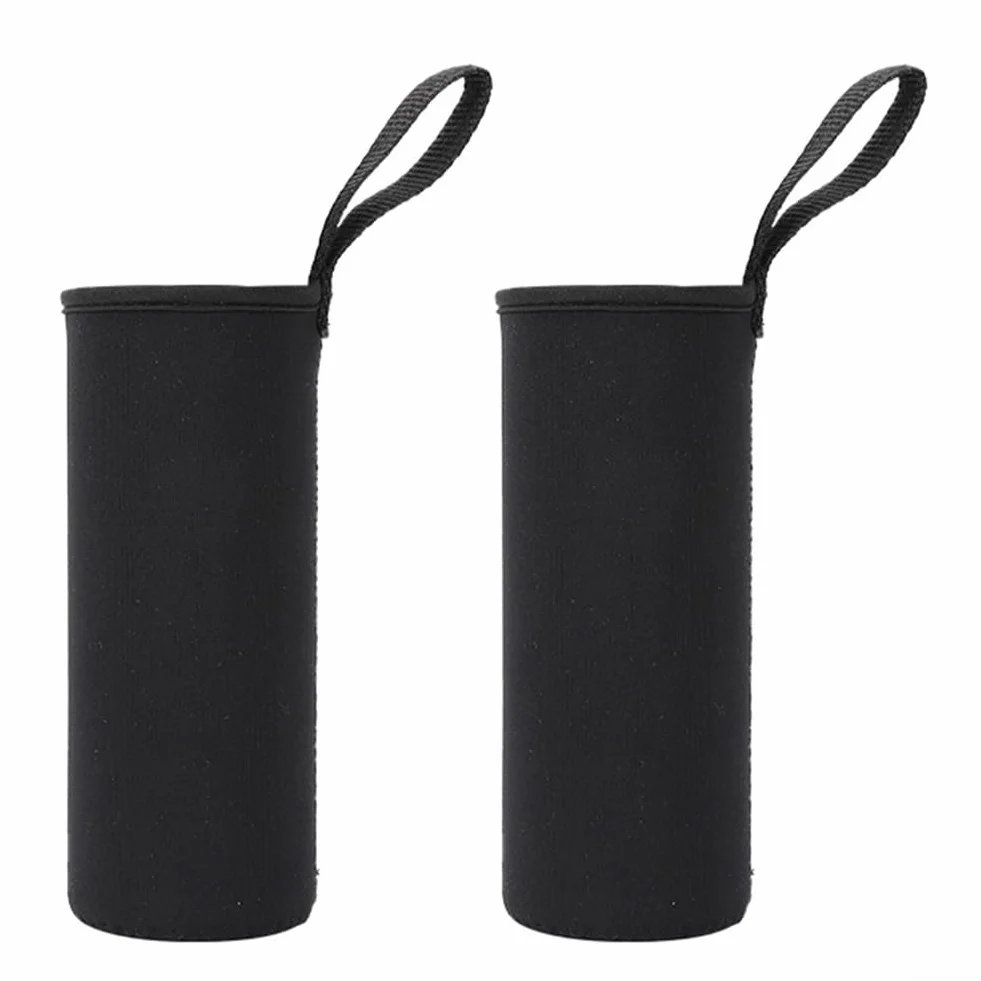 Fodera termica in neoprene per bottiglia d'acqua 1000 ml nero