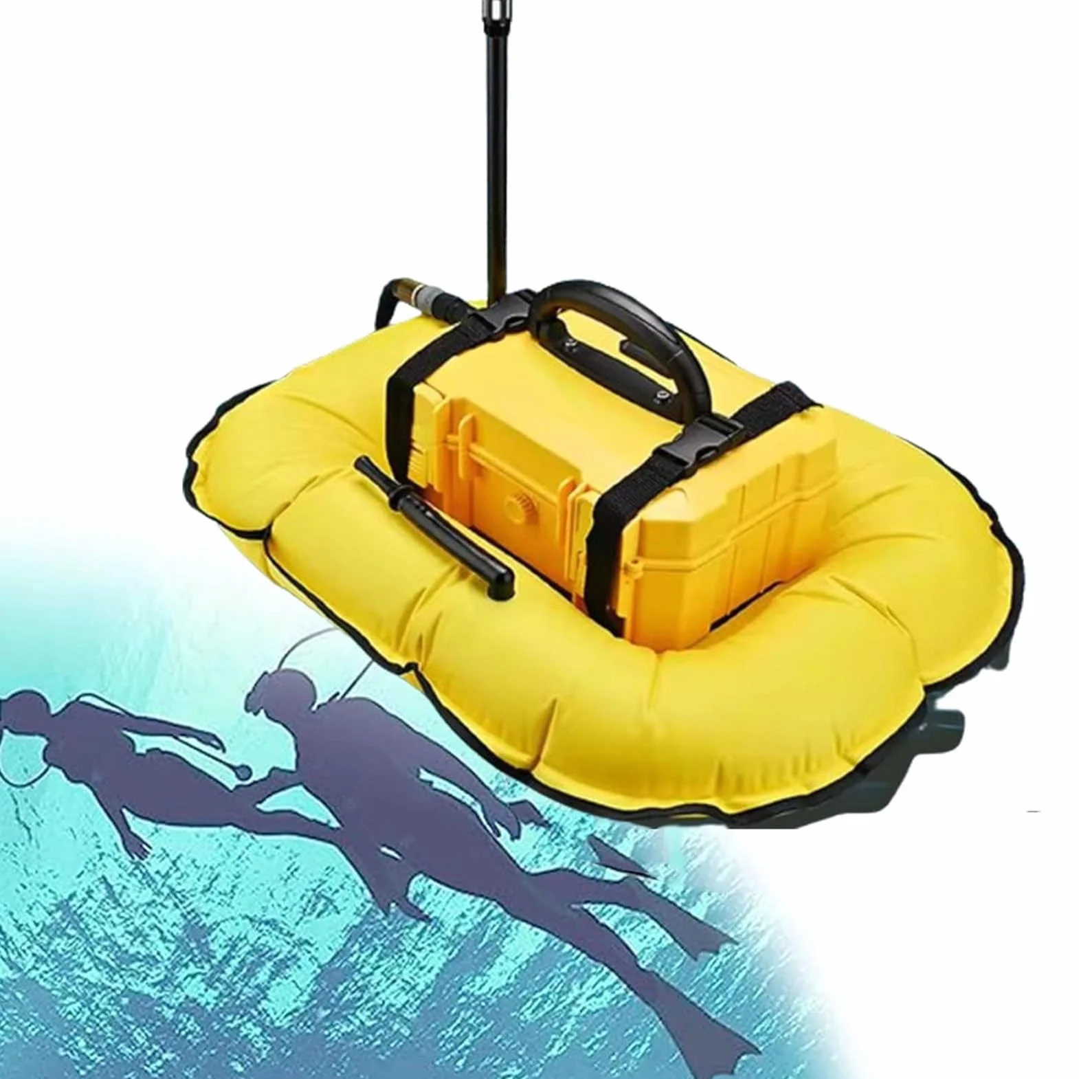 RayGenius Respiratore Elettrico per Immersione D4000-Yellow, Kit Subacqueo Raffreddamento ad Acqua