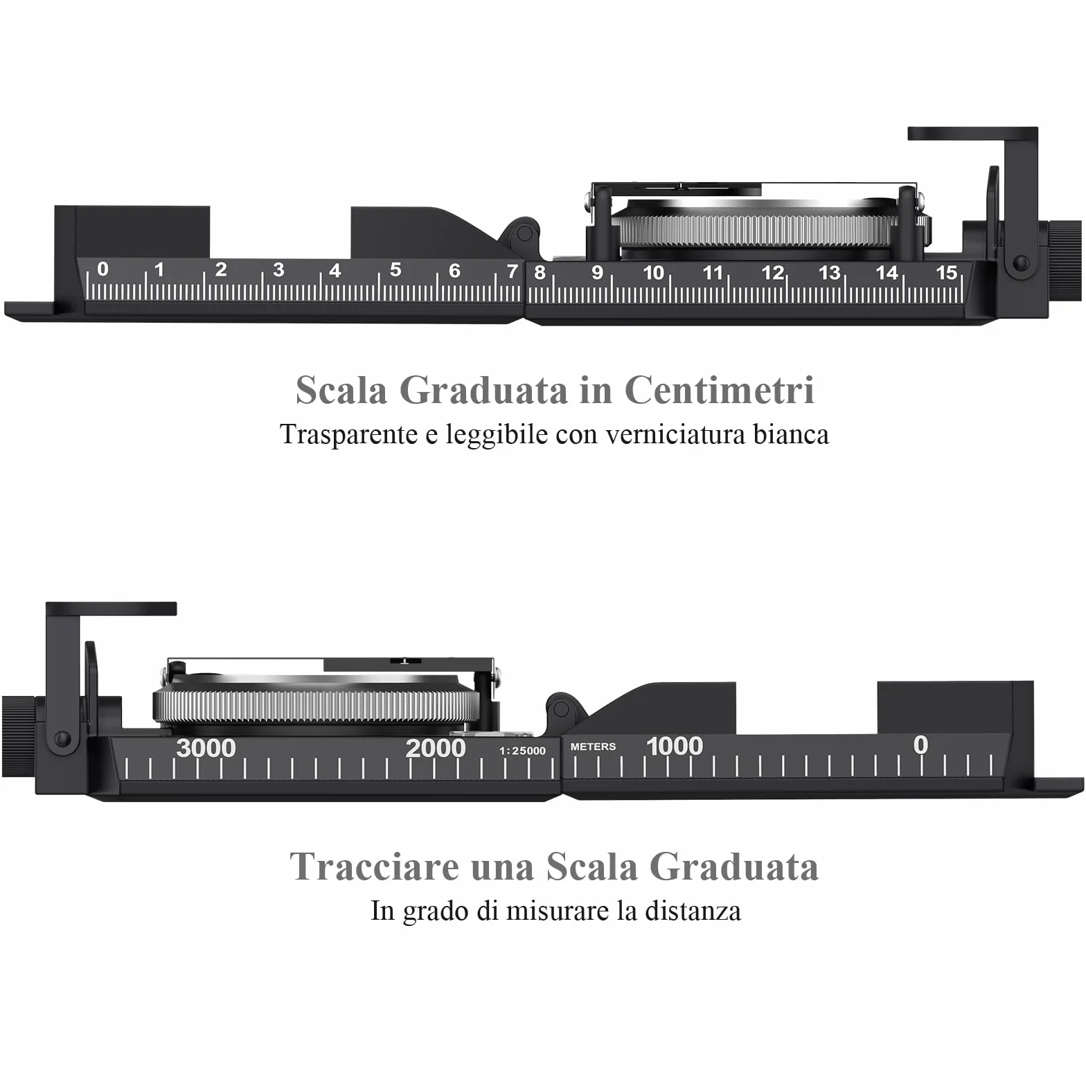 Proster Bussola Precisa Clinometro Militare Professionale con Luce Fluorescente e Borsetta Portatile