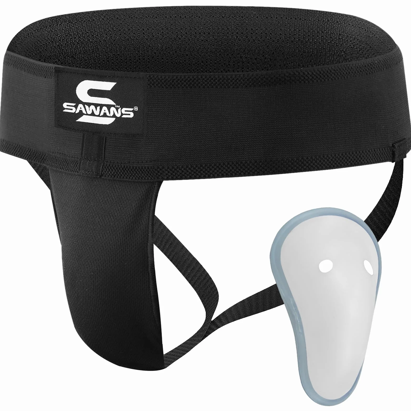 SAWANS Jockstrap Inguine Protector Kickboxing MMA BJJ Traspirante Ventilato