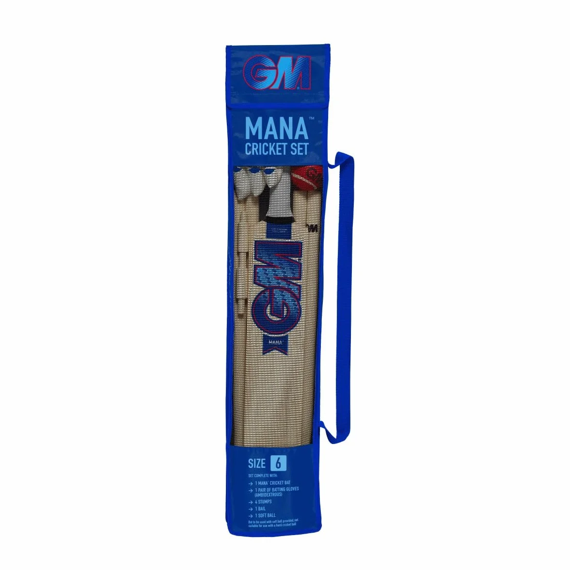 Gunn & Moore Mana Set Mazza da Cricket e ceppi Gioventù Unisex