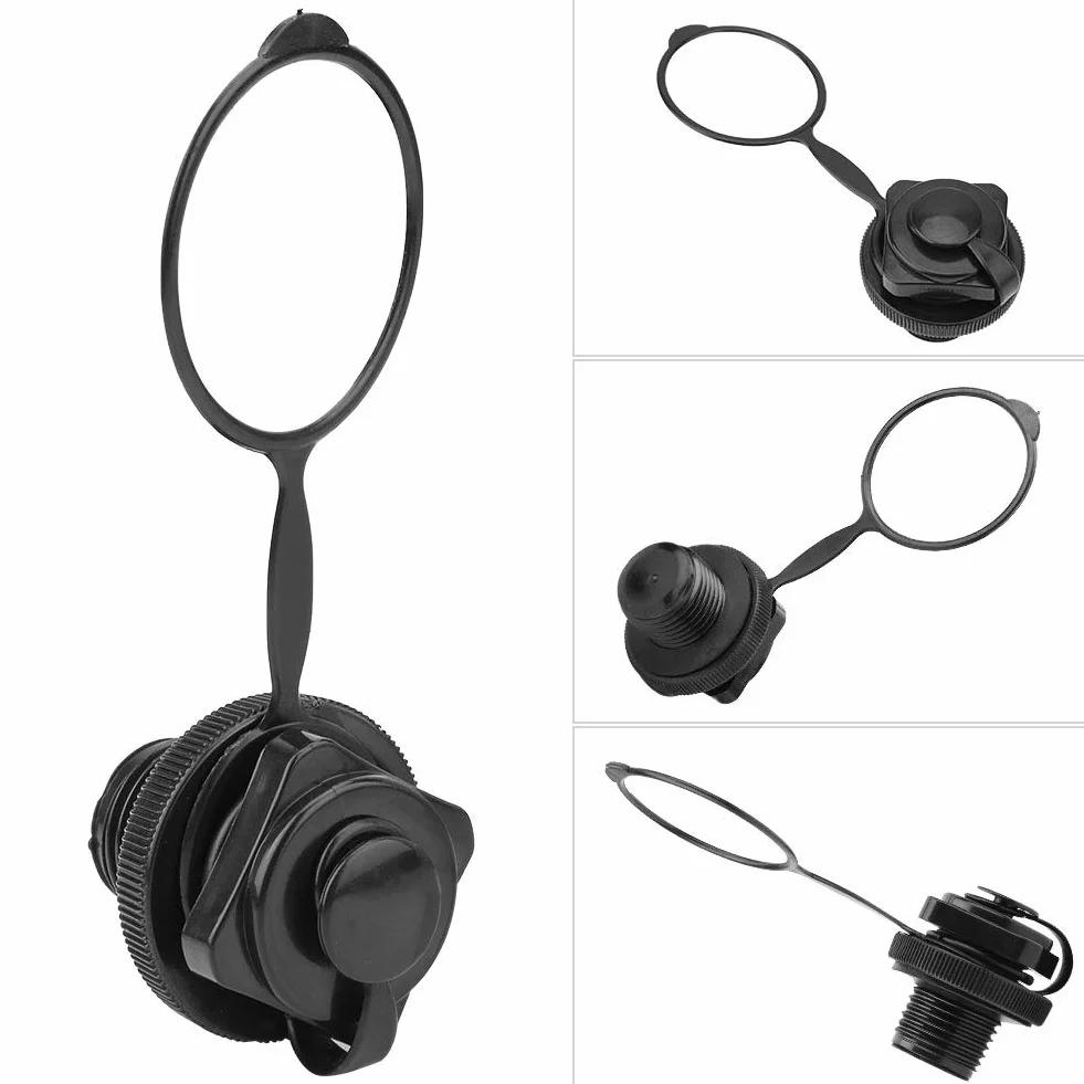 Valvola dell'Aria Gonfiabile da 24 Mm per Barca, Ricambio Bouchon Spa, KIMISS Plastica Nera 22 Mm