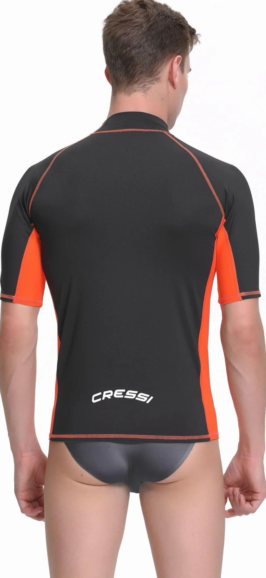 CRESSI Rash Guard Man Short/SL - Maglietta Uomo Manica Corta Tessuto Elastico Avvolgente Antiabrasione, T Shirt Tecnica Snorkeling Immersione Surf, Muta Sub Maglia Tecnica Protezione Raggi UV UPF 50+