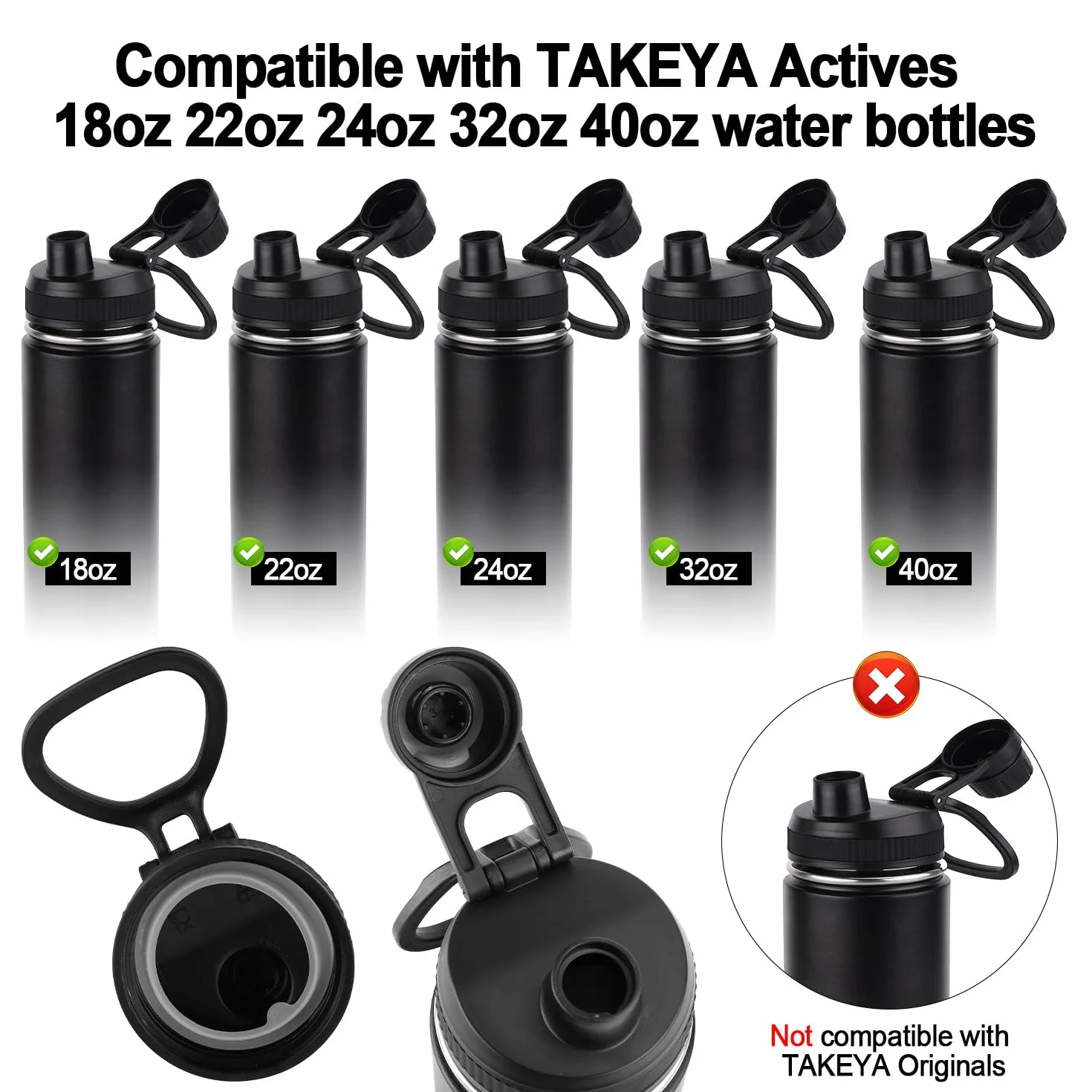 PEUTIER 4pz Guarnizione Borraccia Silicone O-Ring Ricambio Compatibile TAKEYA Actives