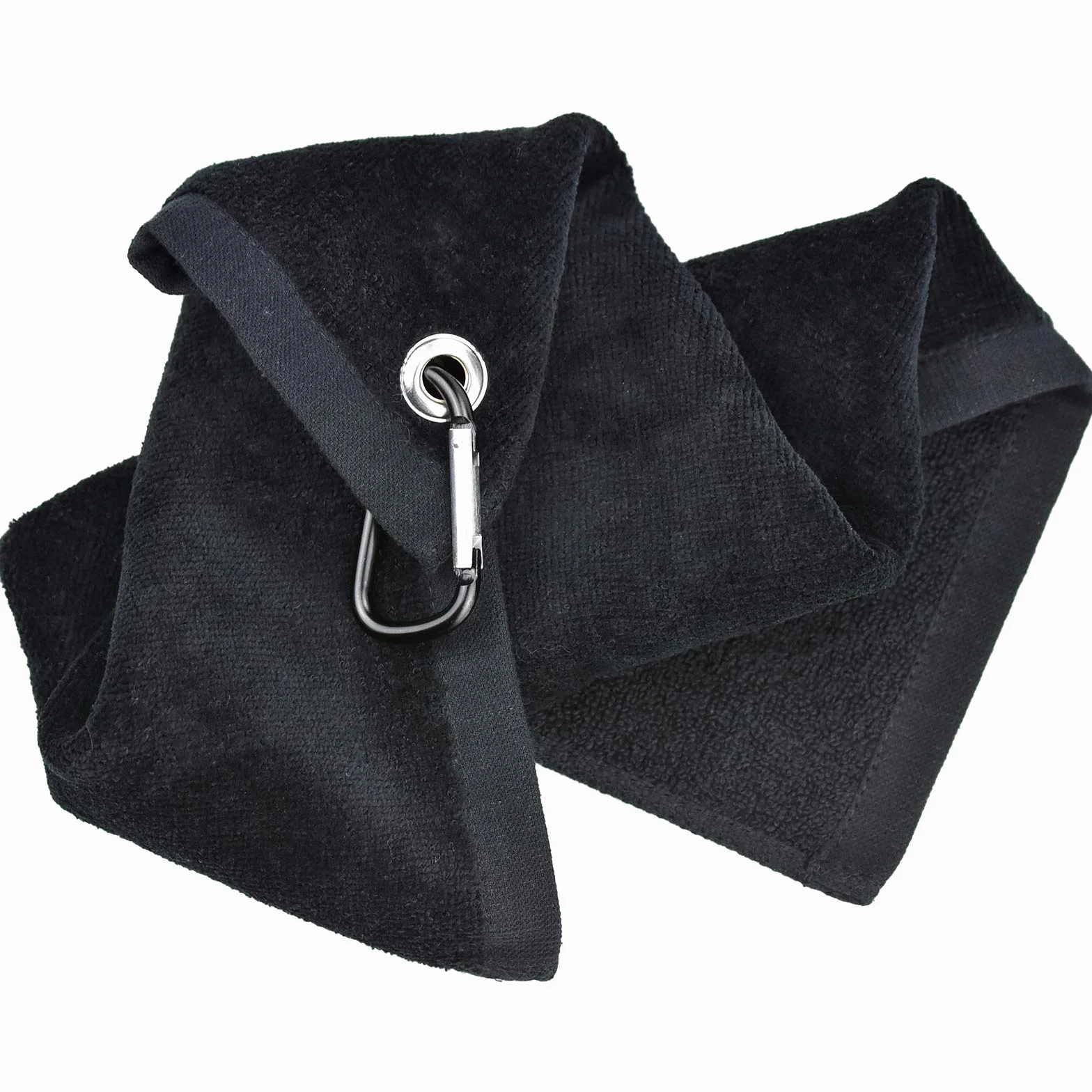 Asciugamano da golf di alta qualità in microfibra per borsa da golf con moschettone per appendere sulla borsa da golf club, yoga, campeggio, palestra, 40,6 x 33 cm