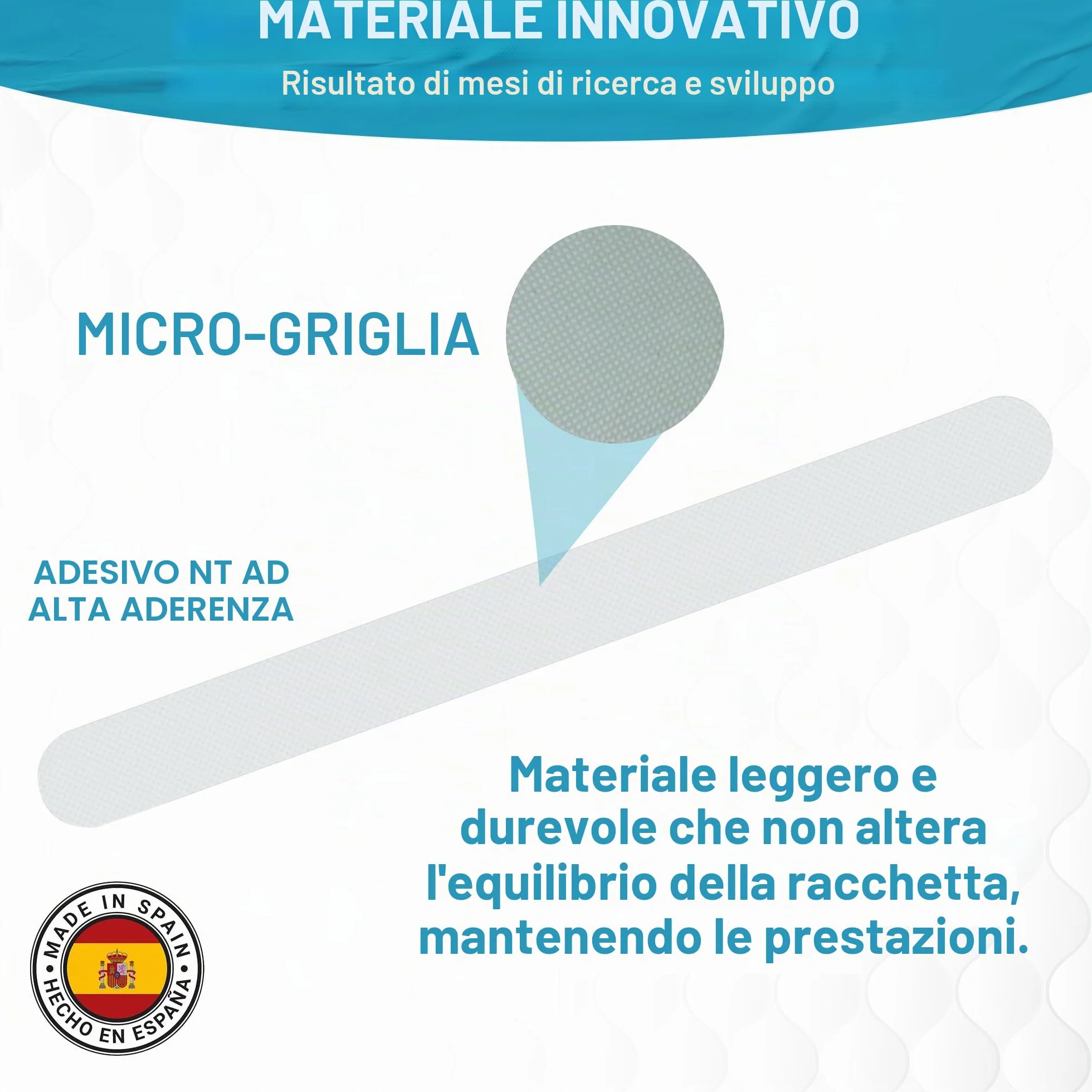 Protezione Racchetta Padel Trasparente 35 x 370 mm - Protettore Padel Accessori - 2 Pezzi