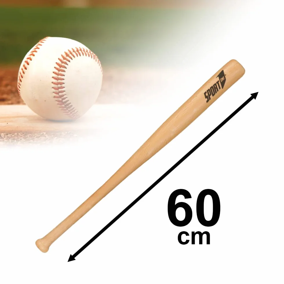 Set Baseball 60 cm, Guanto, Mazza, Pallina, Marrone