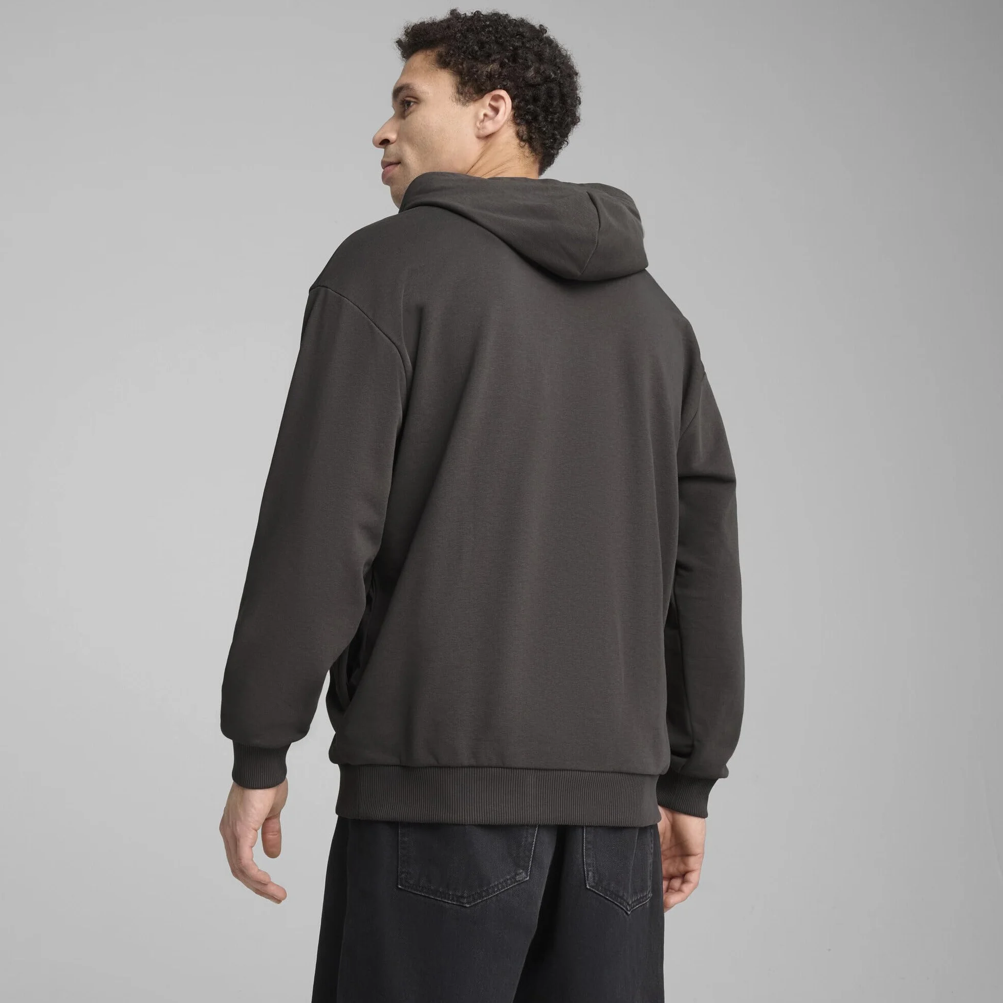 A.C. Milan - Felpa con Cappuccio ftblNRGY+, Adulto, Felpa Sportiva da Calcio di AC Milan, Prodotto Ufficiale, Unisex, Grigio