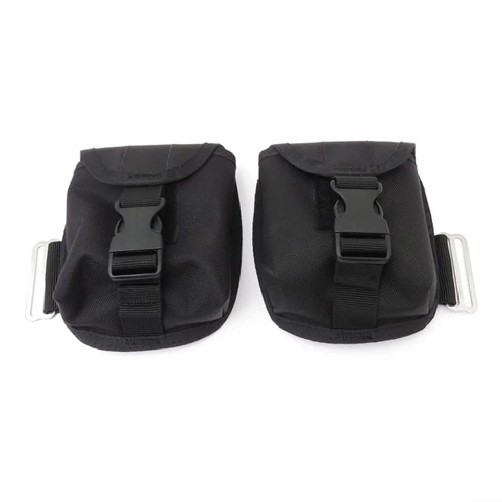 Tasche per pesi con fibbia di localizzazione per immersioni subacquee e snorkeling blu