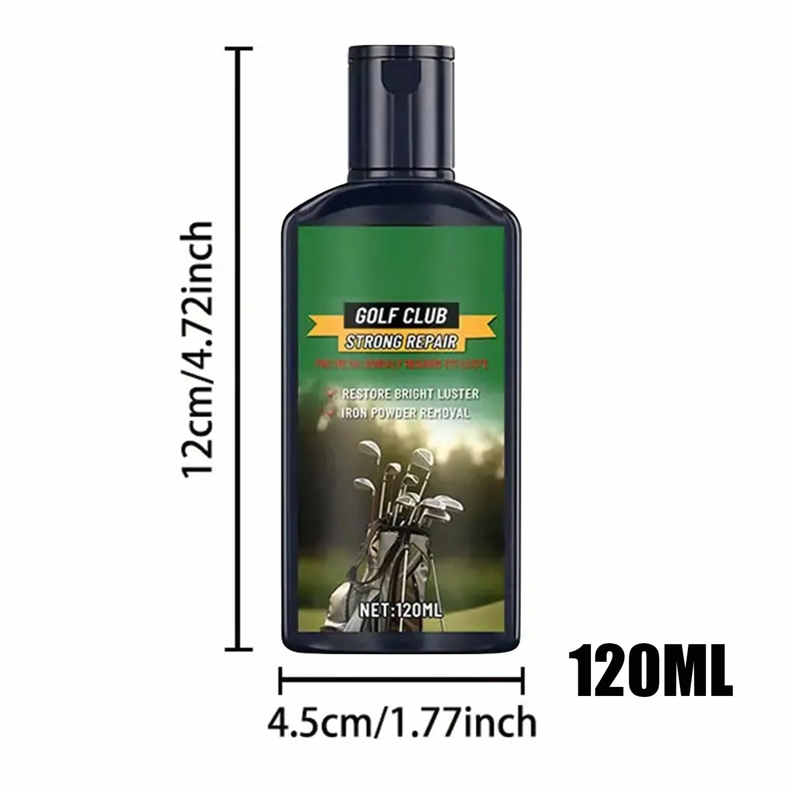 Kit Pulizia Mazze Golf Rimuovi Ruggine Pasta Rimozione Graffi 120ml Spugna Lucidatura Rame Metalli