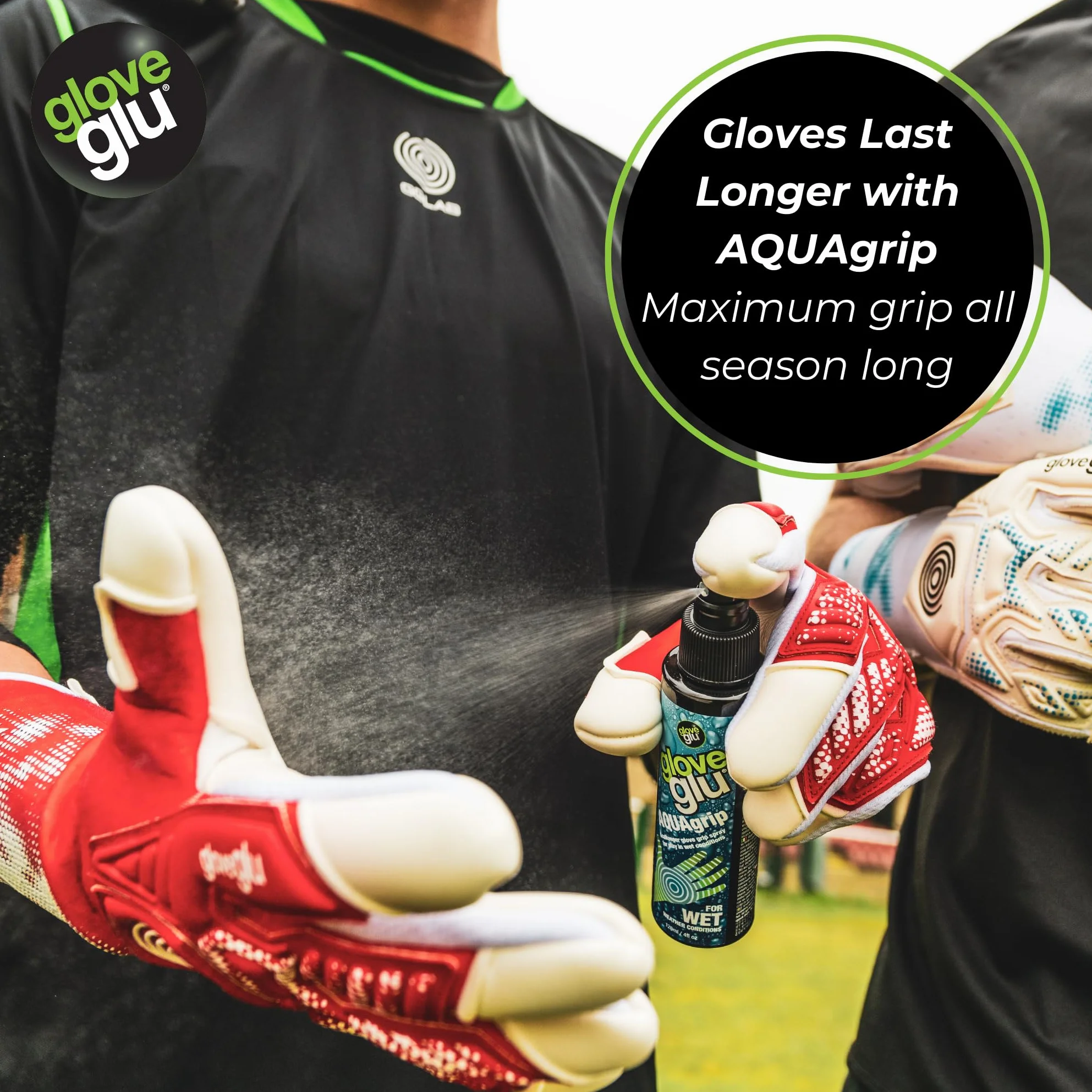 Gloveglu AQUAgrip Goalkeeper Glove Spray 120ml