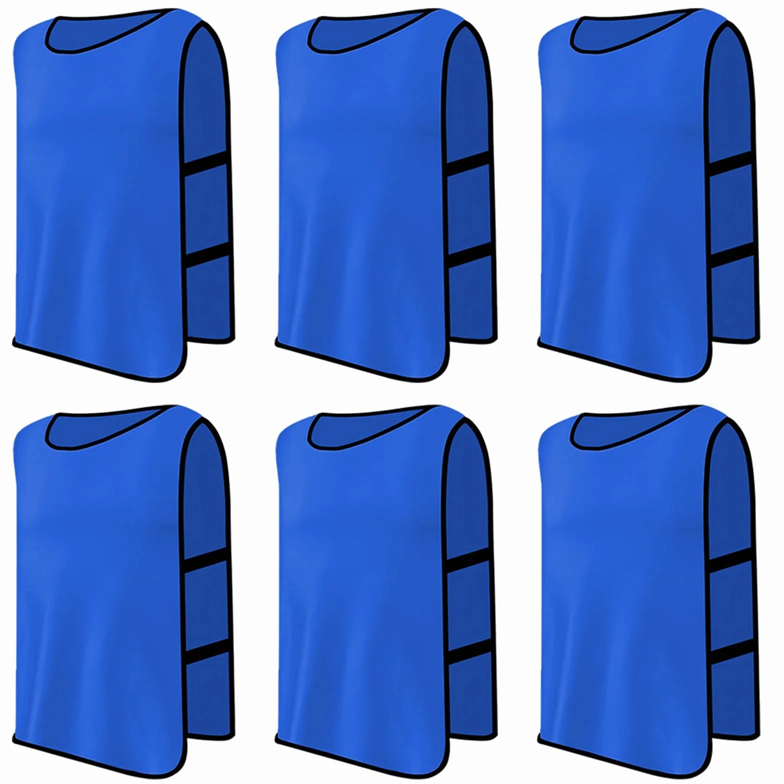 Pettorine Calcio per Bambini 6 Pezzi, Gilet da Allenamento Sport Squadra per Calcio Rugby Netball