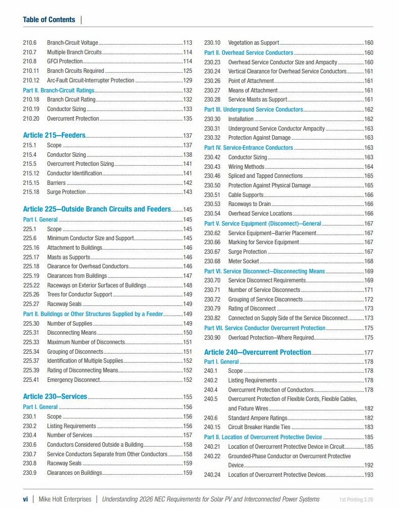 Mike Holt's Illustrated Guide to Understanding NEC Requirements for Solar Photovoltaic and Interconnected Power Systems Textbook, 2026 NEC