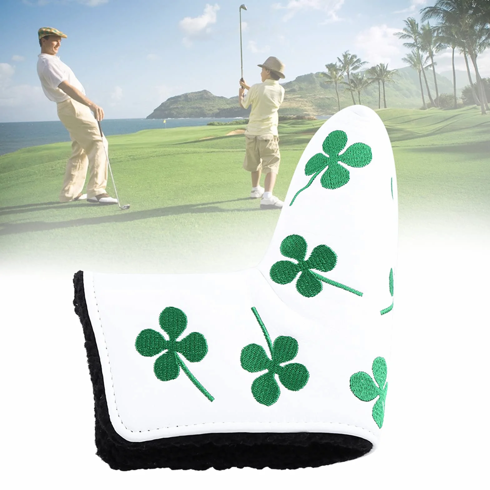 Copri Testa da Golf Putter in Pelle PU con Chiusura Magnetica