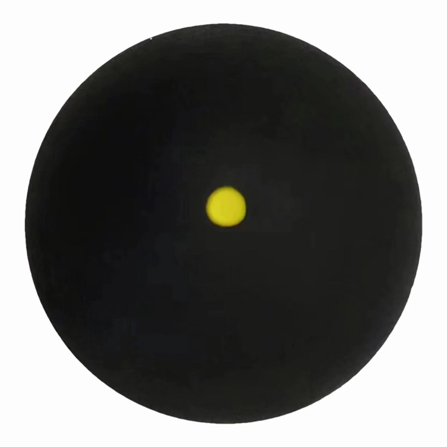 Palla da squash in gomma punto giallo singolo da competizione sportiva