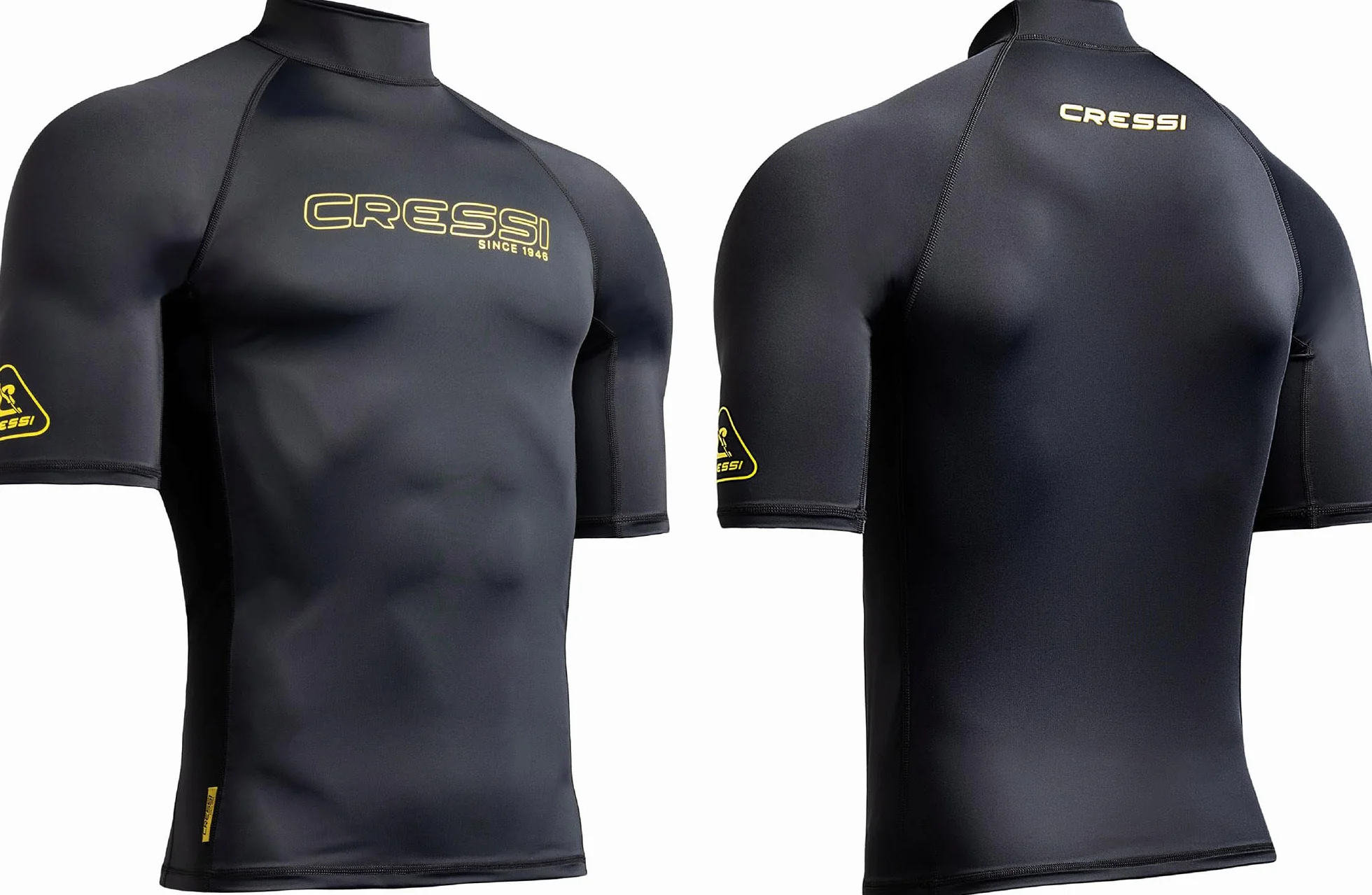 Cressi Sentinel Man Rash Guard a Maniche Corte Protezione Solare UPF 50+ Quick Dry Nuoto Surf Immersioni Pesca Spiaggia Piscina e Sport Acquatici Uomo