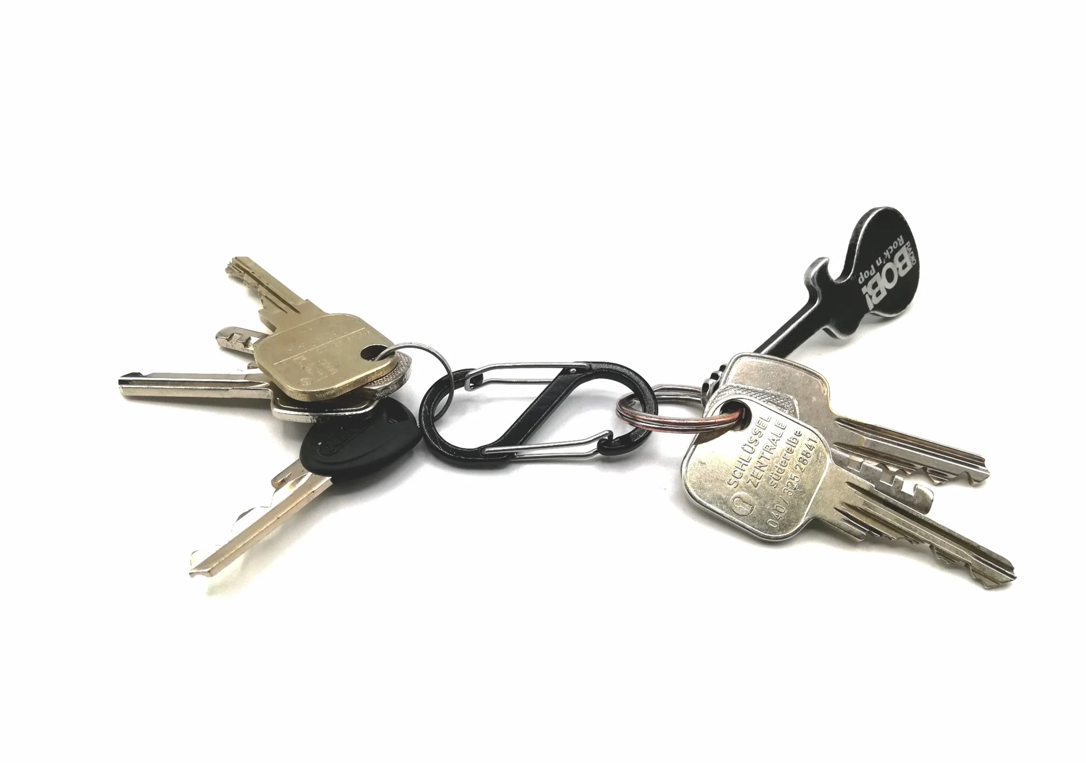 Set di 3 moschettoni a forma di S con doppia apertura mini