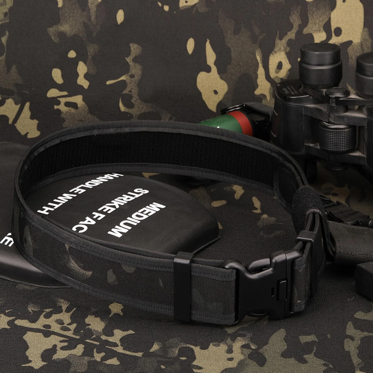 Cintura Tattica da Combattimento Regolabile Esterna per Equipaggiamento Militare Polizia Esercito Caccia Paintball