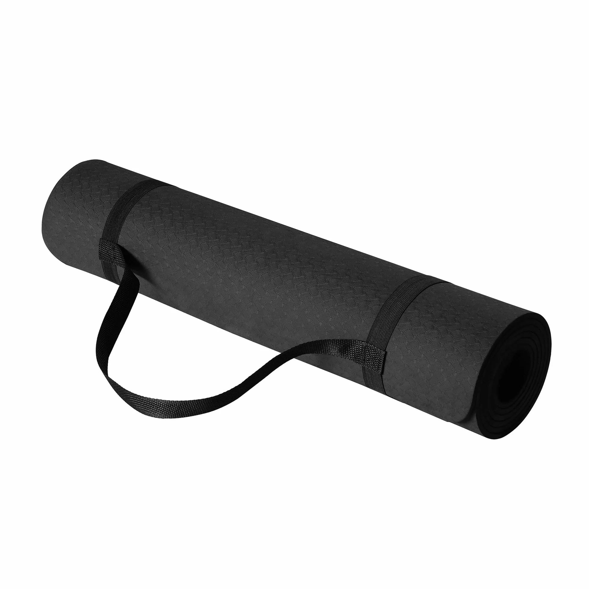 Amazon Basics 1/4 Inch Thick TPE Yoga Mat with Carrying Strap