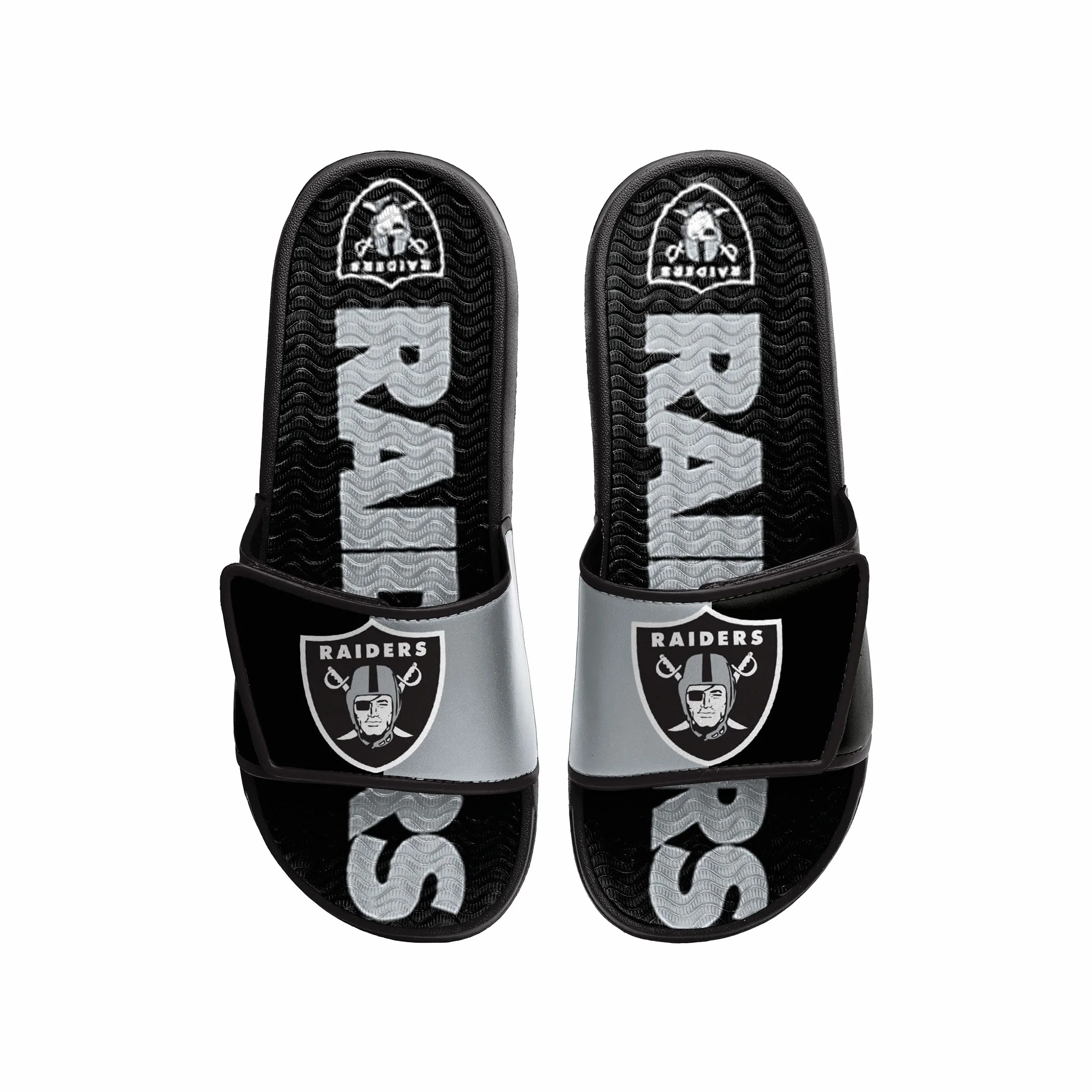 FOCO Sport Doccia Gel Slide Flip Flop Sandali, Uomo New Orleans Saints NFL Mens Wordmark Gel Slides - S, Uomo, FFSSNFCBBLGGEL, MONDIALE, 7-8