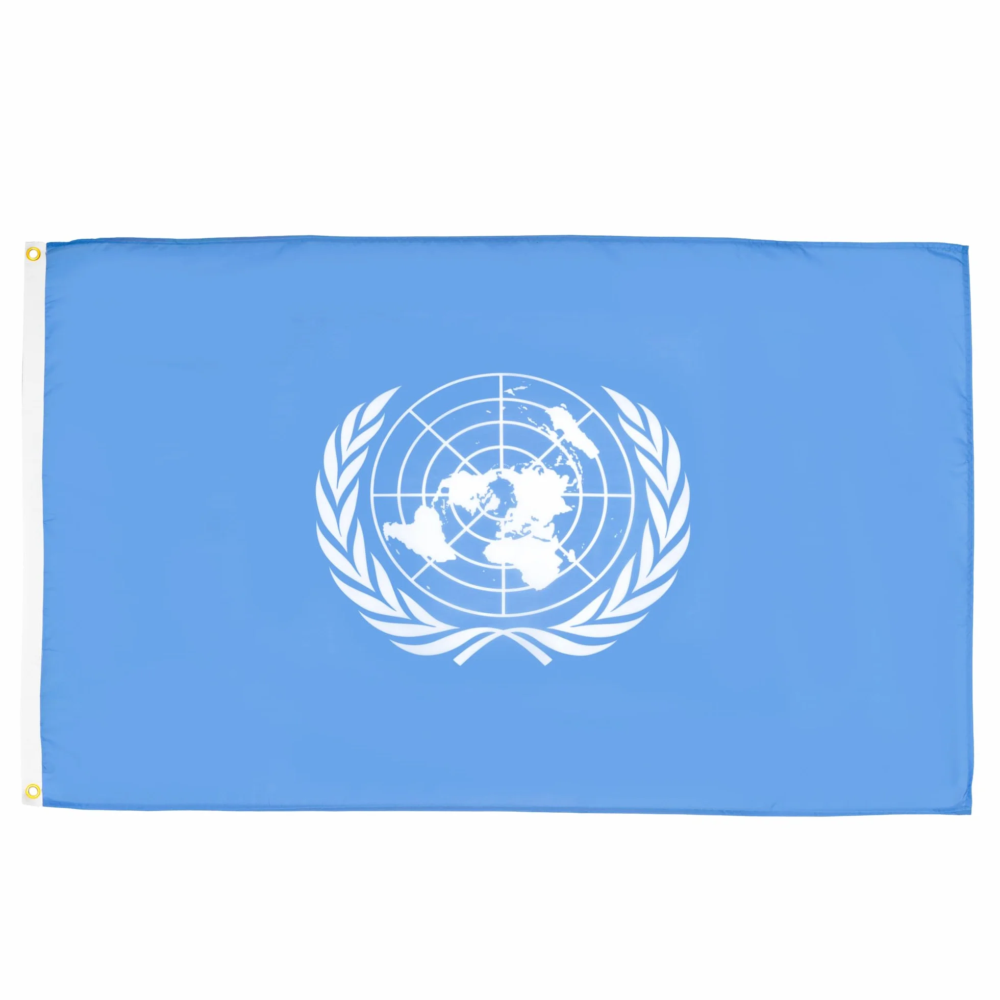 AZ FLAG Bandiera ONU 150x90cm - Bandiera Organizzazione delle Nazioni Unite 90 x 150 cm