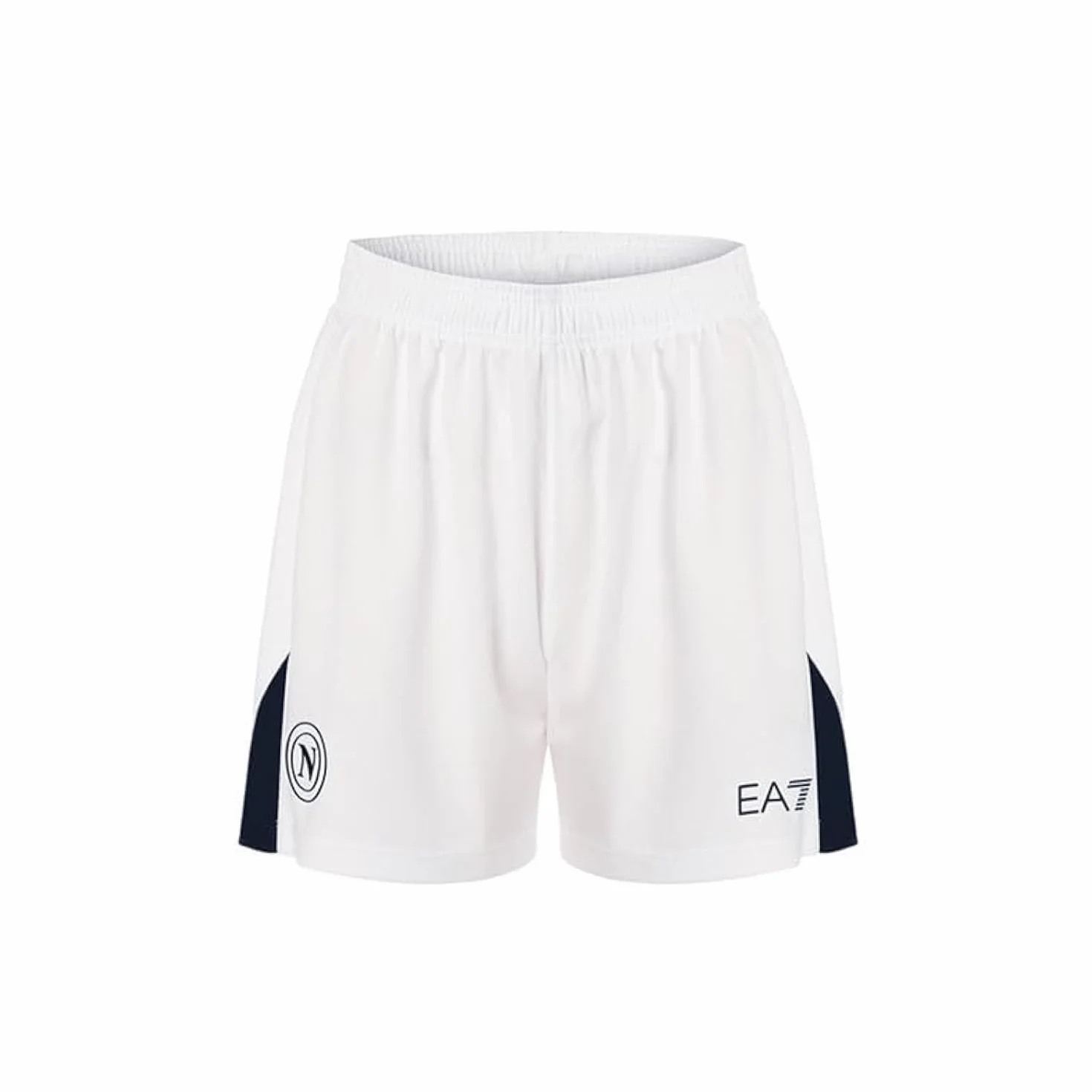 SSC Napoli Pantaloncino Junior Gara Home EA7 Pantaloncini da Calcio Unisex Bambini Ragazzi
