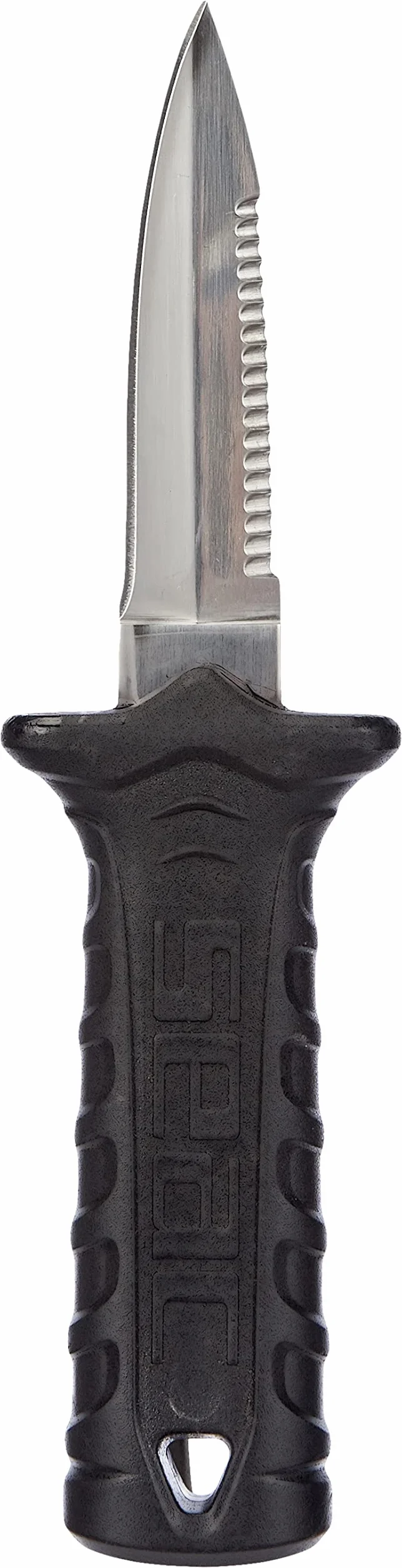 SEAC Samurai Coltello Sub per Pesca in Apnea e Immersione Subacquea, Pugnale Subacqueo con Fascia in Velcro Unisex Adulto