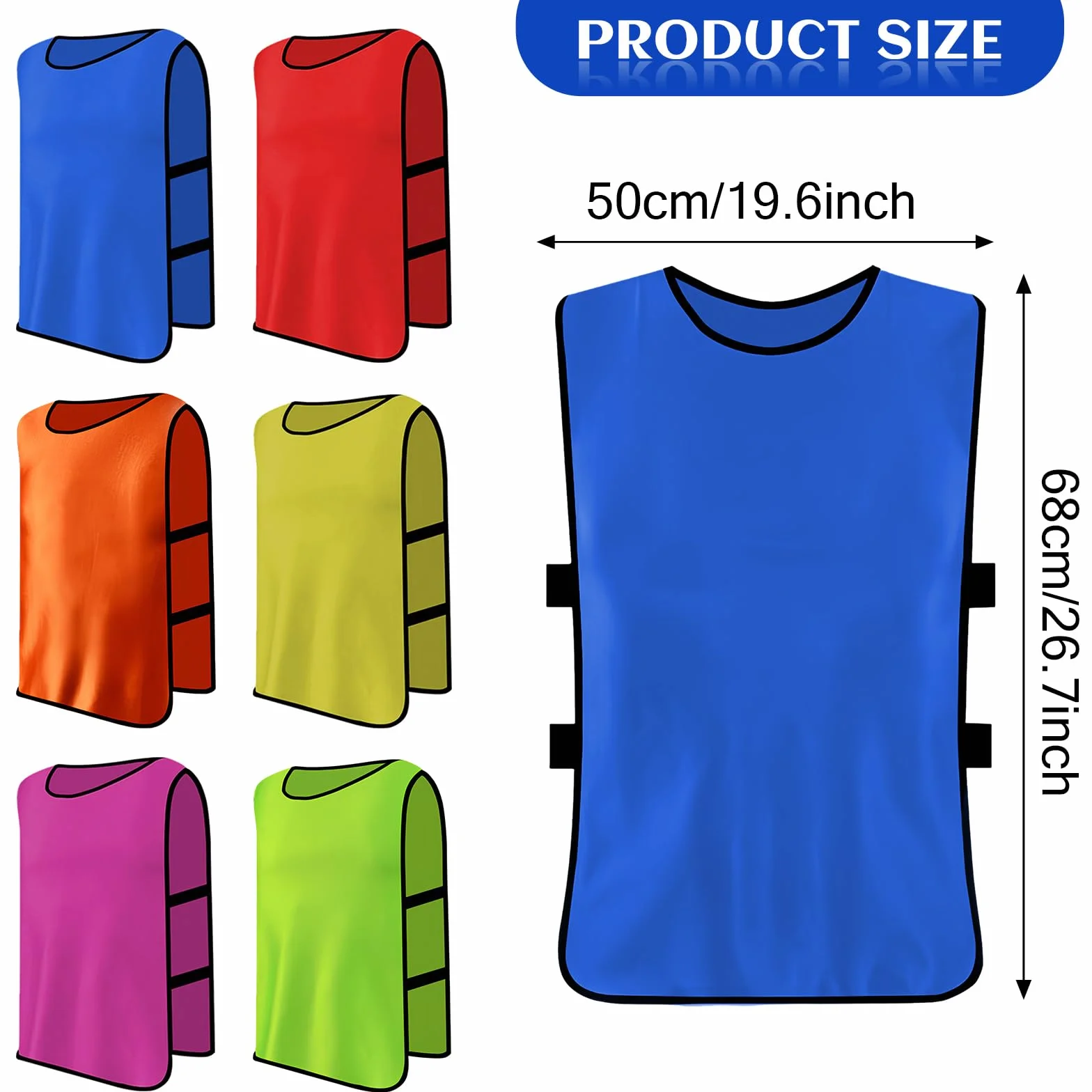Pettorine Calcio Adulti XL Gilet Allenamento Formazione Scrimmage Rugby
