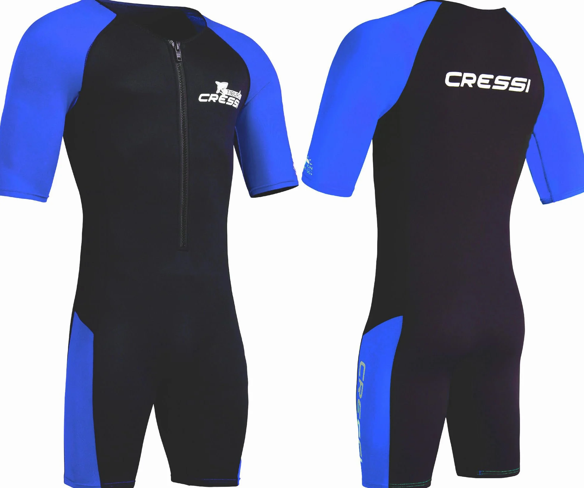 CRESSI Tiburon Man Shorty Wetsuit 2mm - Muta Shorty Uomo realizzata in Neoprene Ultra Stretch 1.5/2mm e Elastane