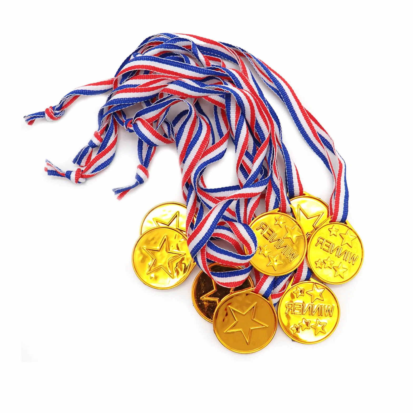 Medaglie Vincitori Premiazioni per Competizioni Sportive Scolastiche - 24 Pezzi di Plastica