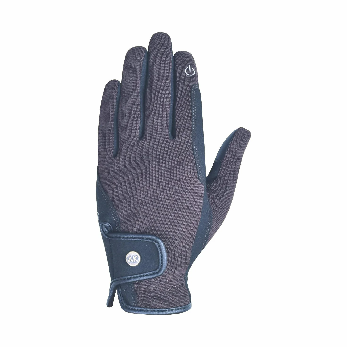 AK Fine Tech Micro Suede Horse Riding Gloves AKRS-8484 Brown 2XS