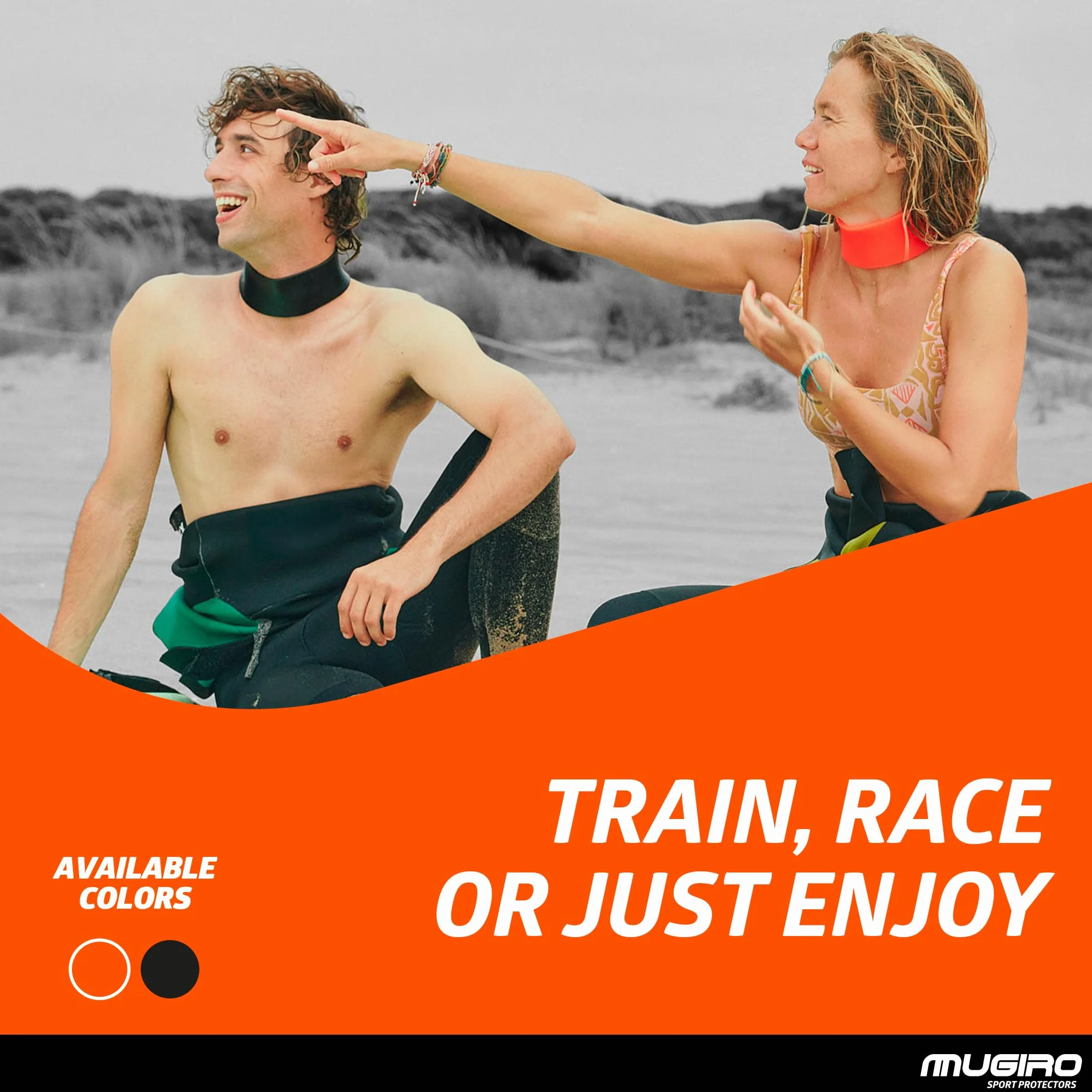 Protezione Collo per Muta in Neoprene – Previene Irritazioni e Ferite in Nuoto, Surf e Immersioni – Collare Elastico Compatibile con Vaselina – Riutilizzabile – Colore Arancione