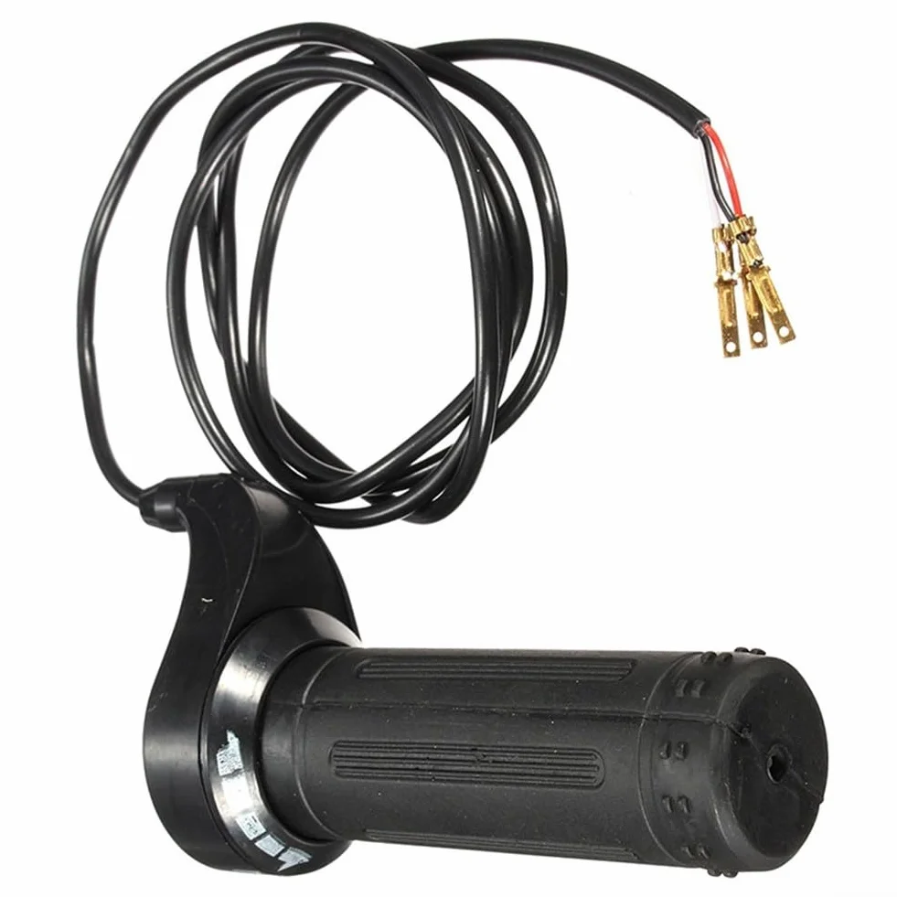 Manopola acceleratore a 3 fili 24 V 36 V 48 V per biciclette elettriche e scooter, montaggio lato destro, manubri 7/8"