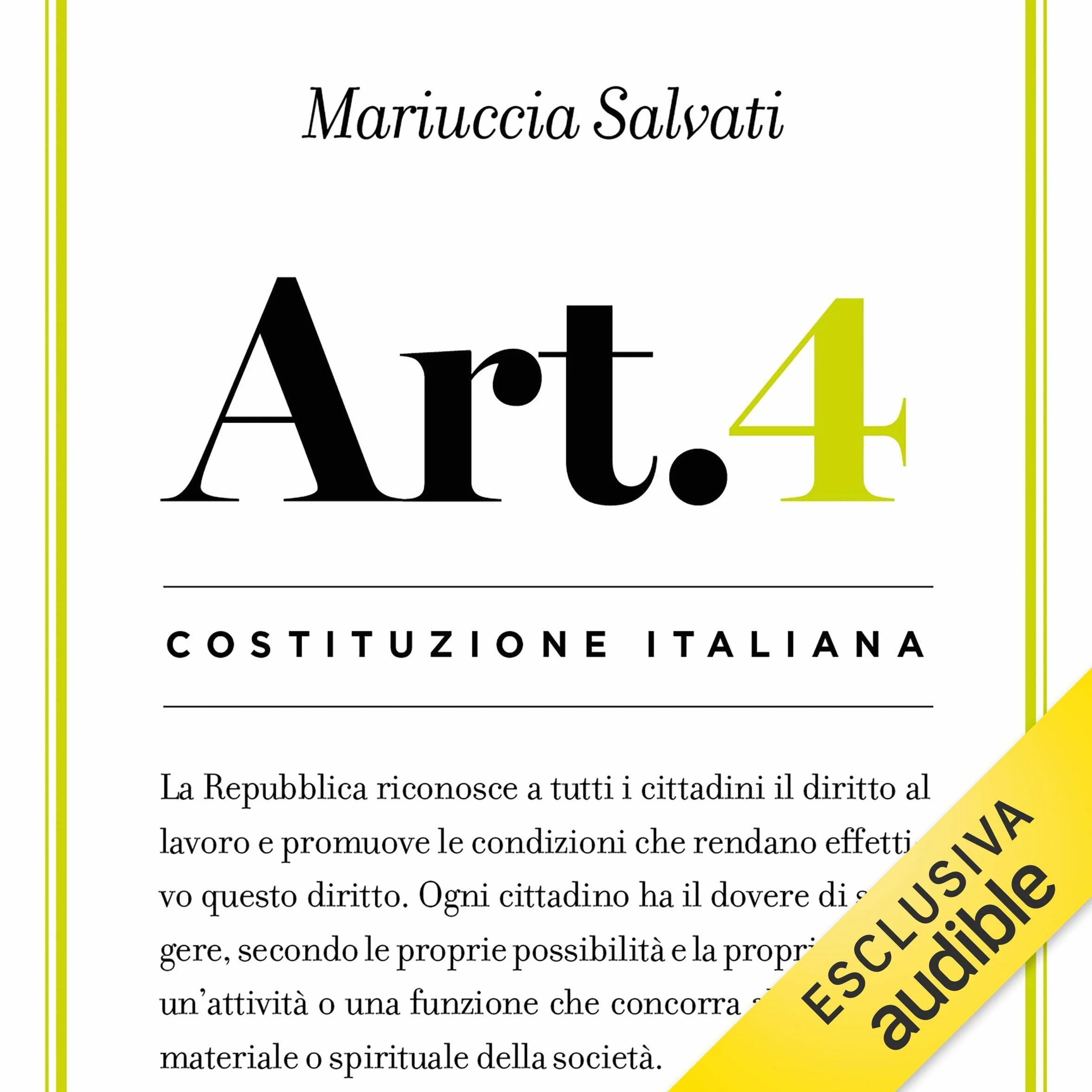 Articolo 4: Costituzione italiana